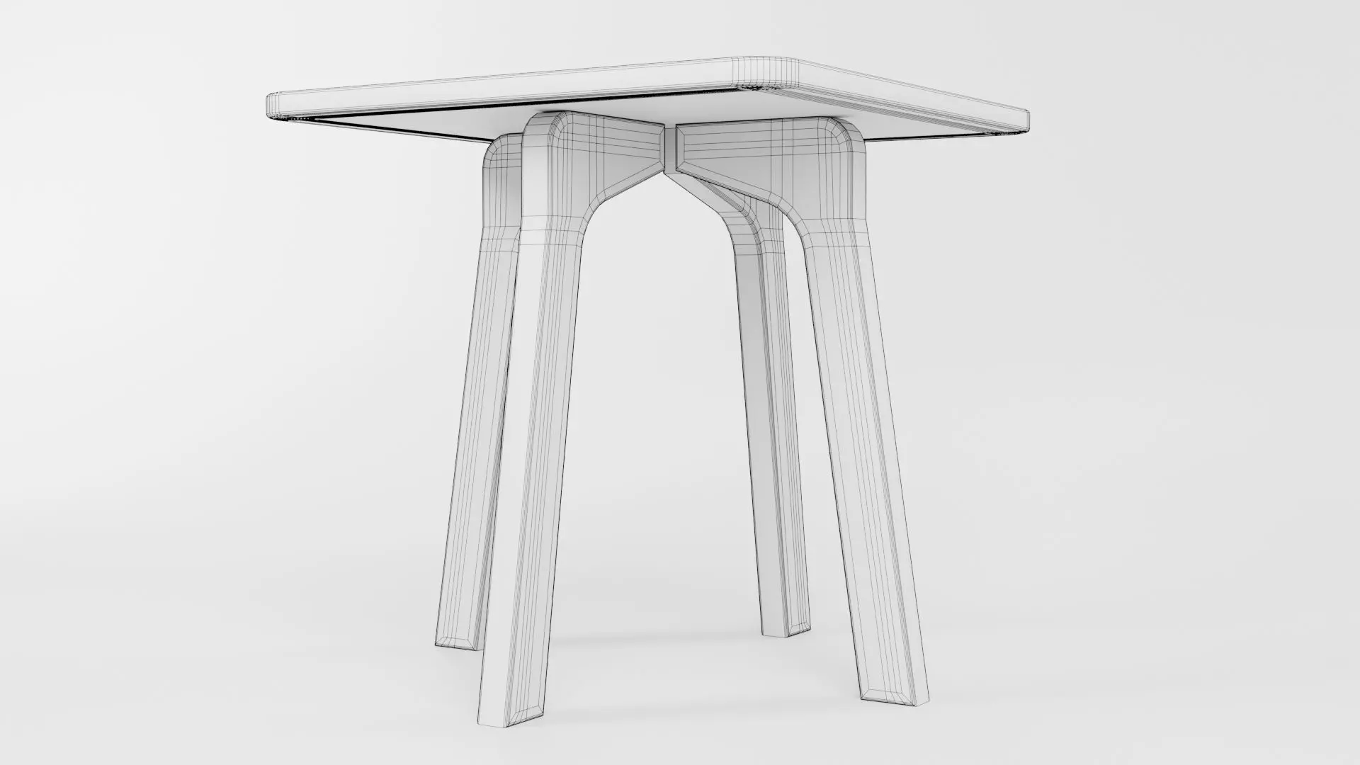 Square Table CG115 3D model_5