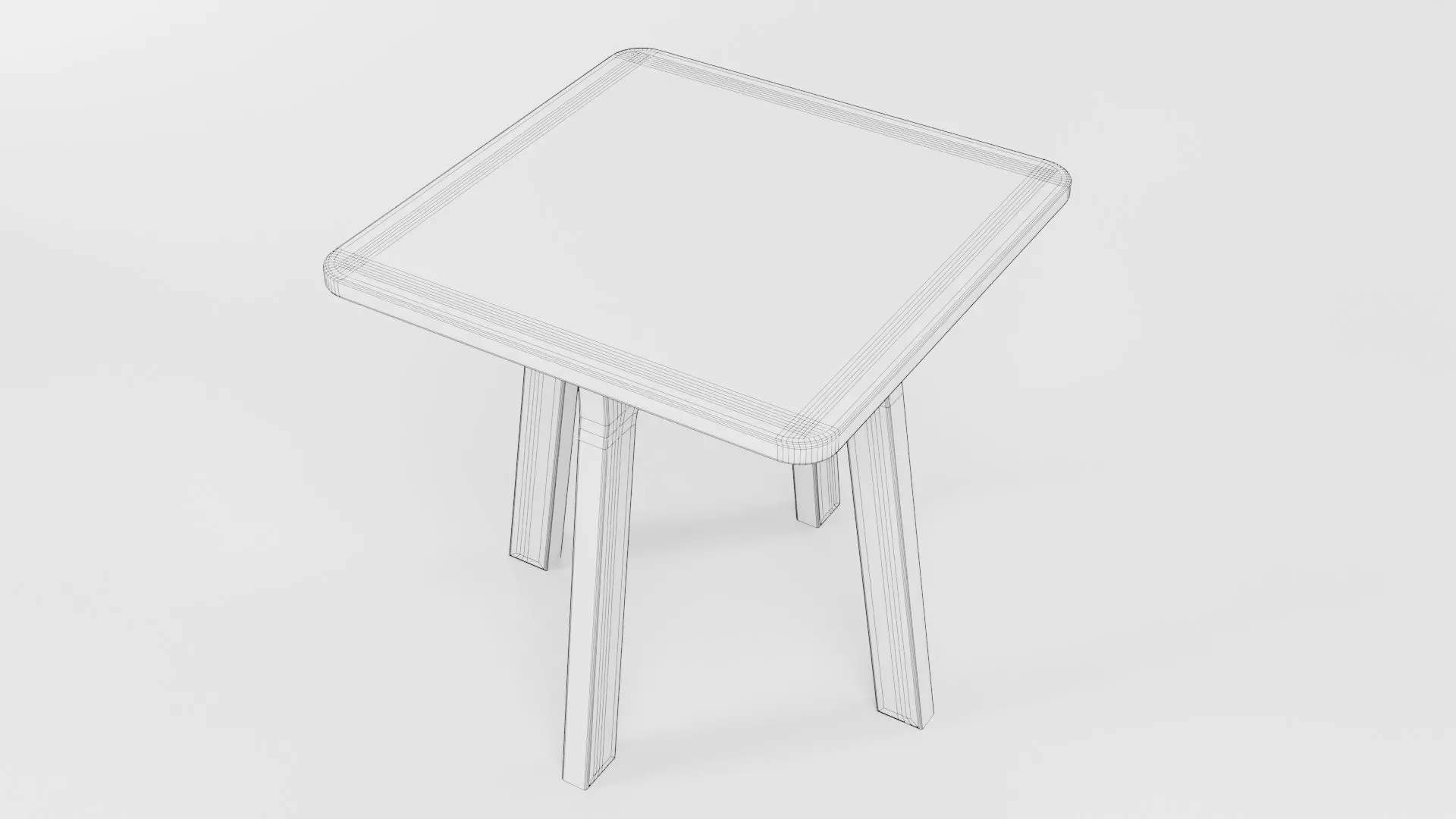 Square Table CG115 3D model_6