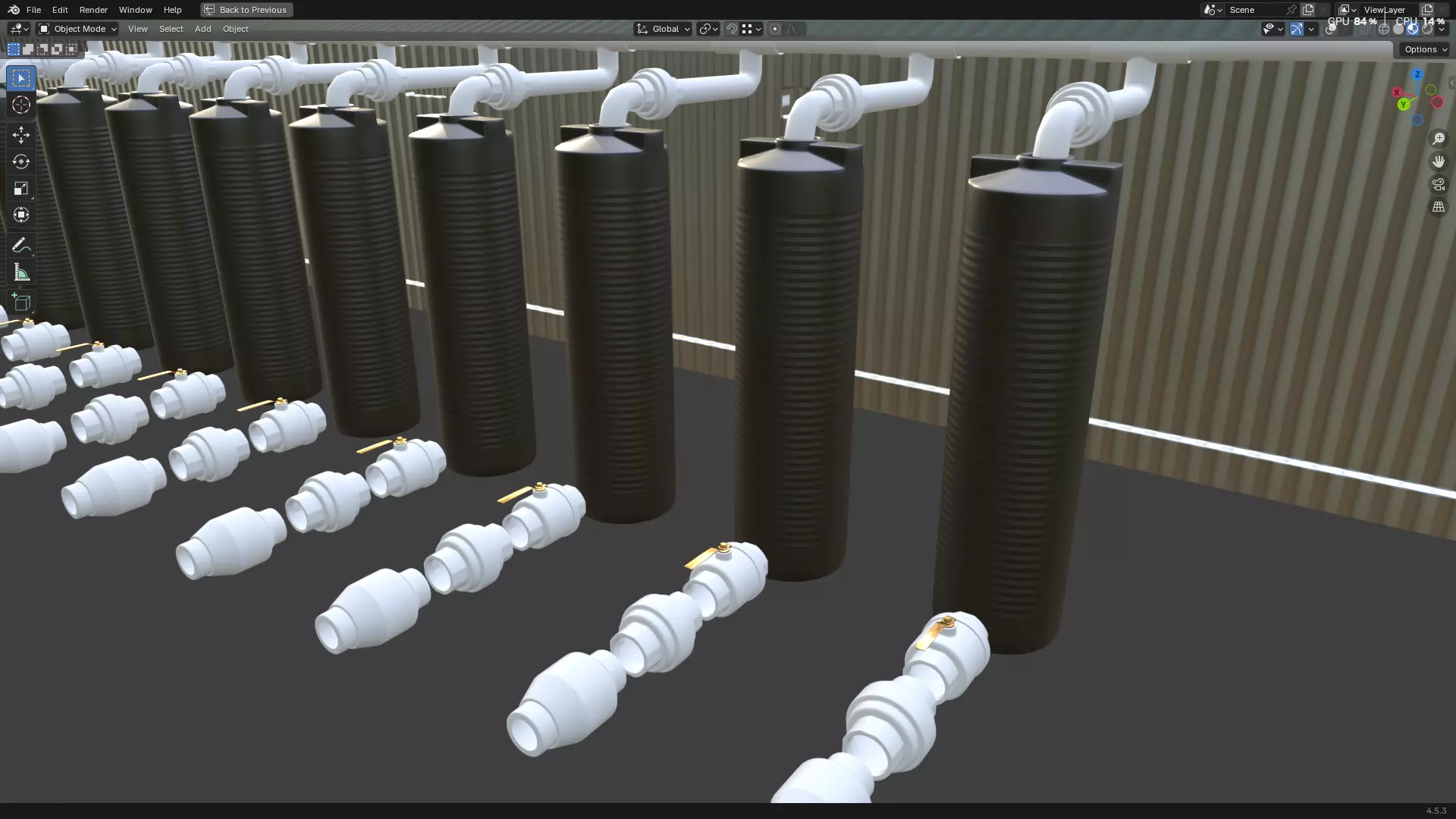 Rainwater Harvesting System on Poultry Farm 3D model_41