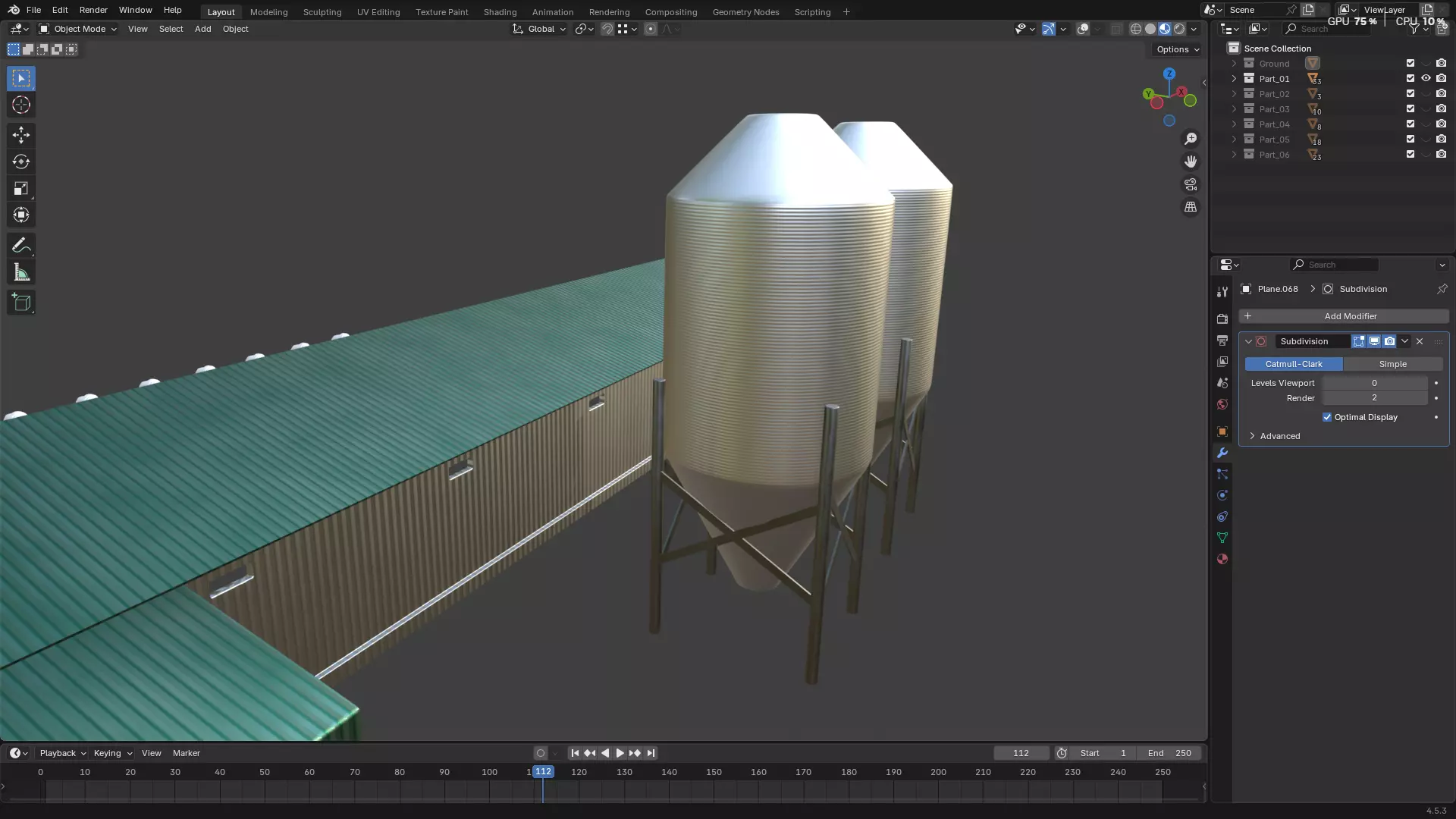 Rainwater Harvesting System on Poultry Farm 3D model_35