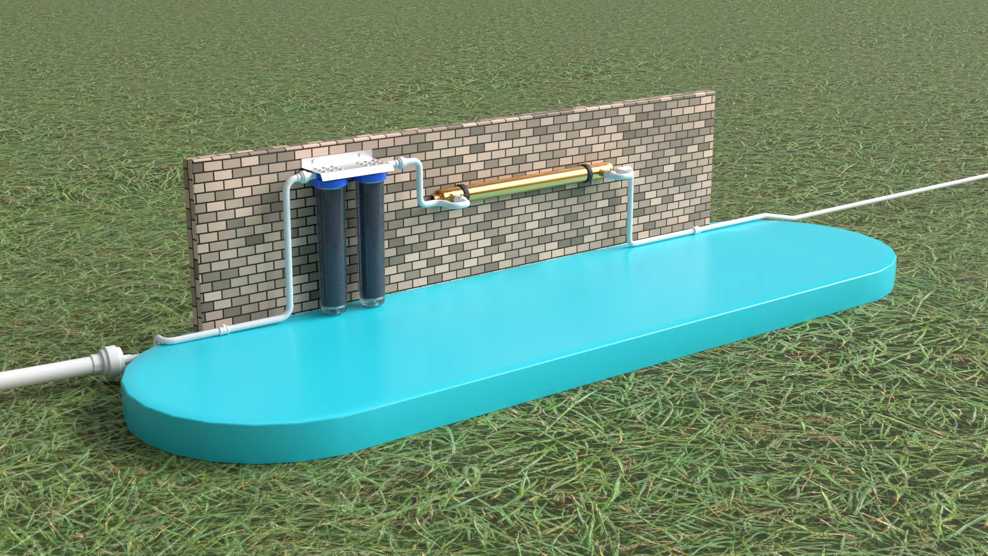 Rainwater Harvesting System on Poultry Farm 3D model_17