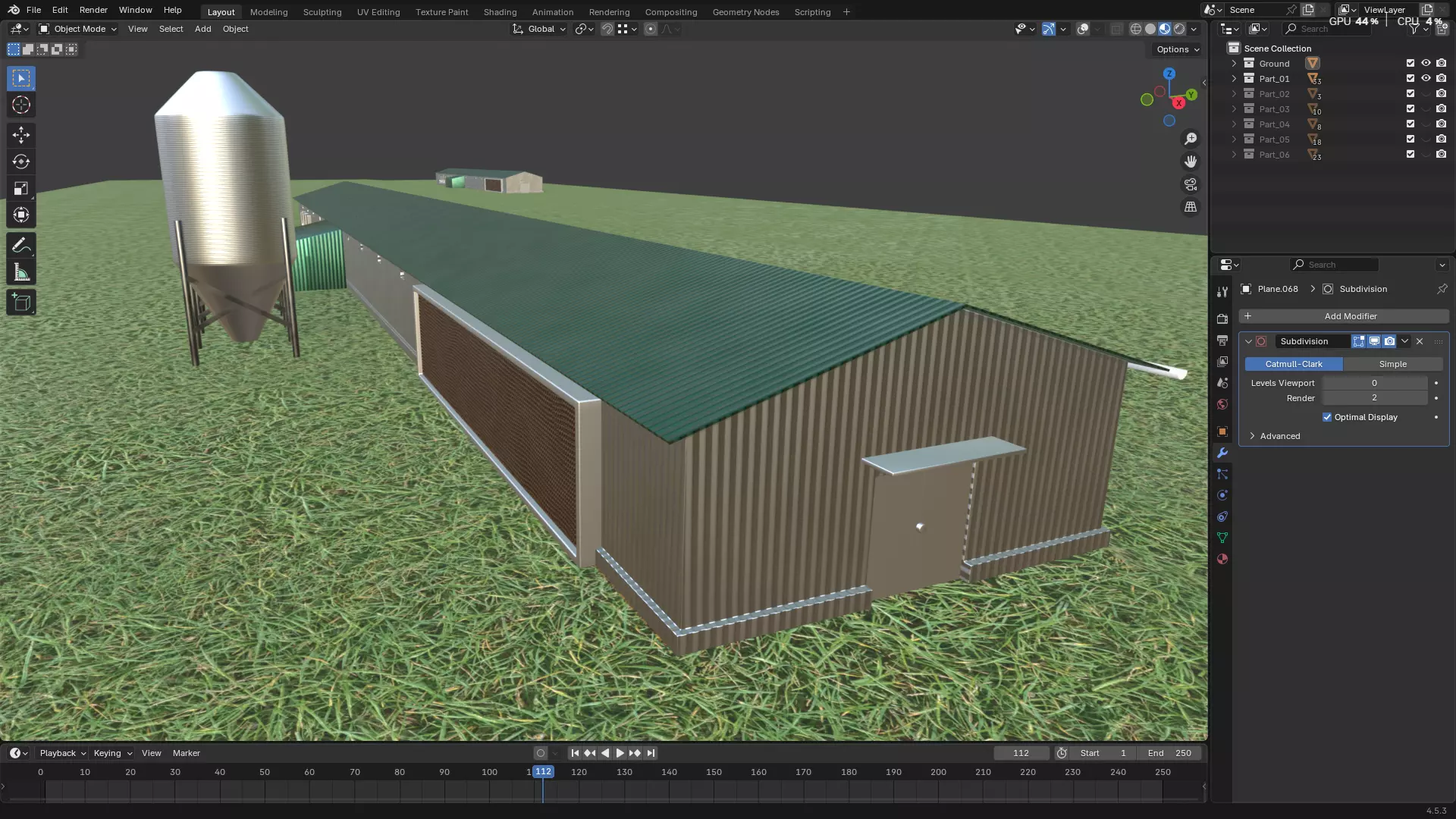 Rainwater Harvesting System on Poultry Farm 3D model_45