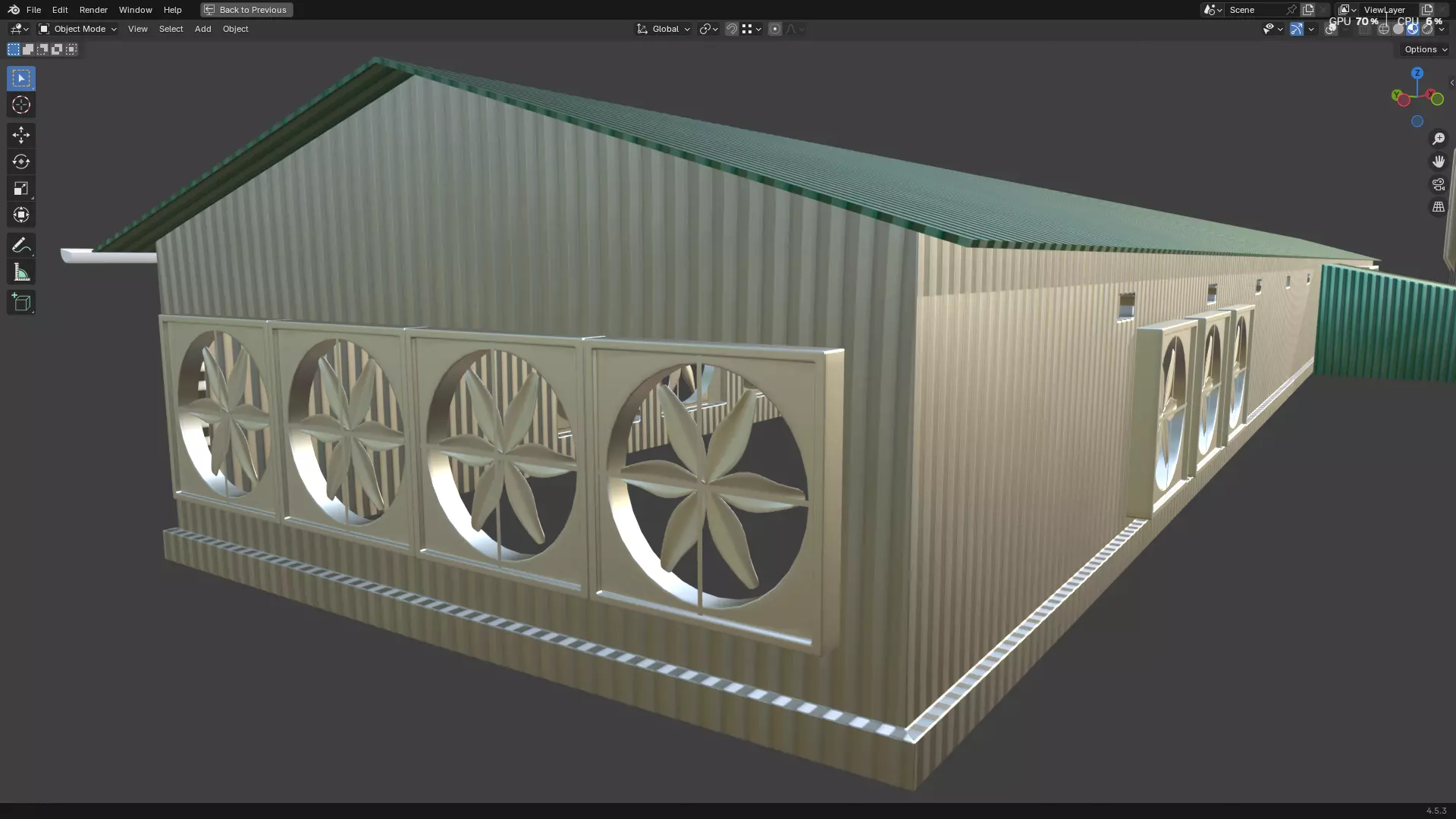 Rainwater Harvesting System on Poultry Farm 3D model_38