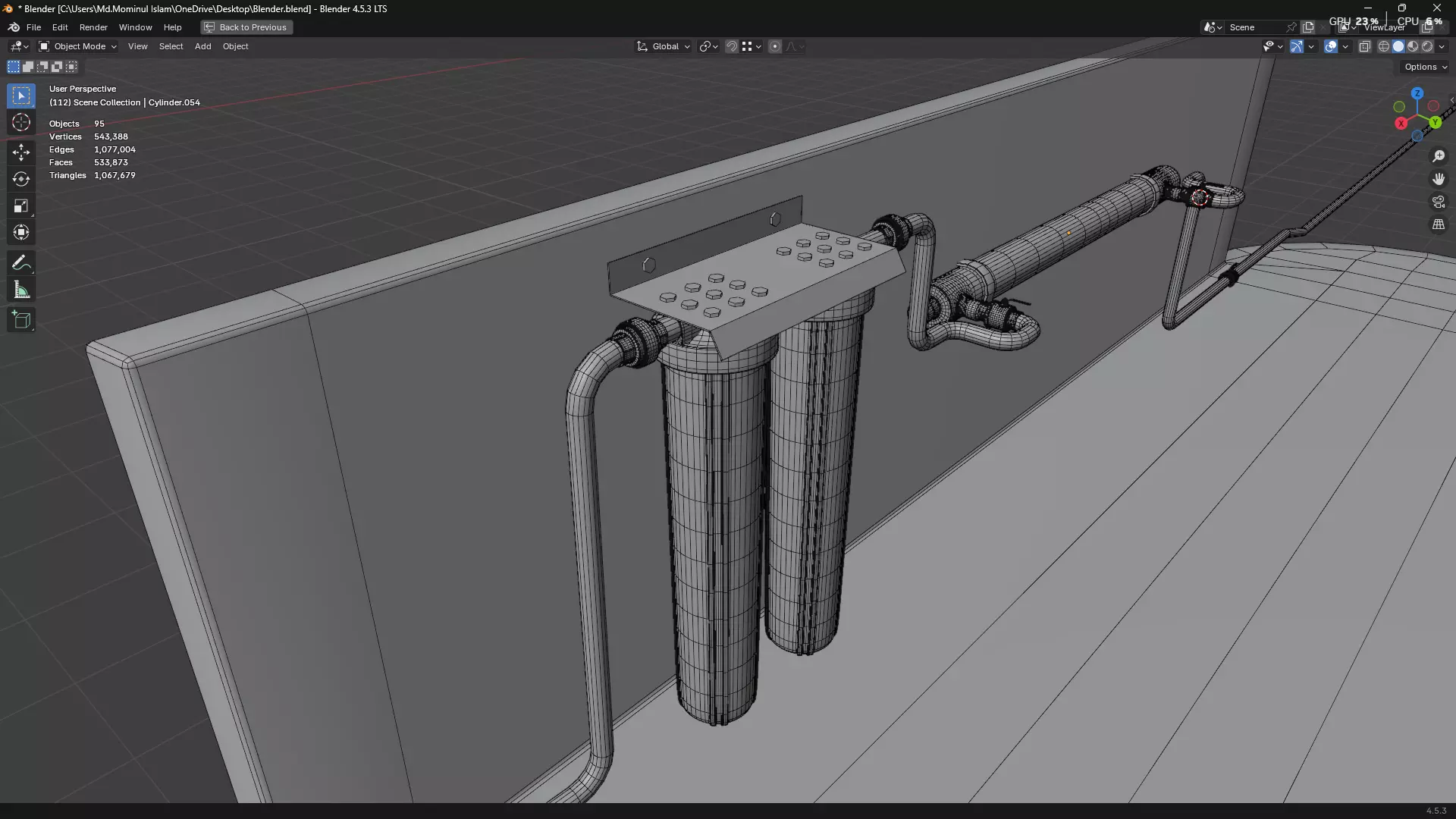 Rainwater Harvesting System on Poultry Farm 3D model_78