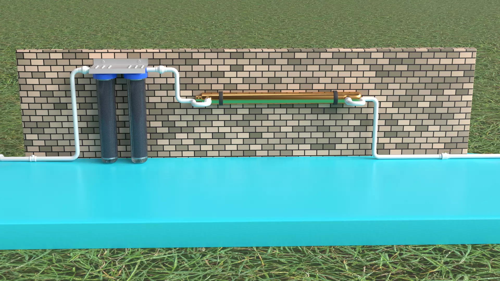 Rainwater Harvesting System on Poultry Farm 3D model_12