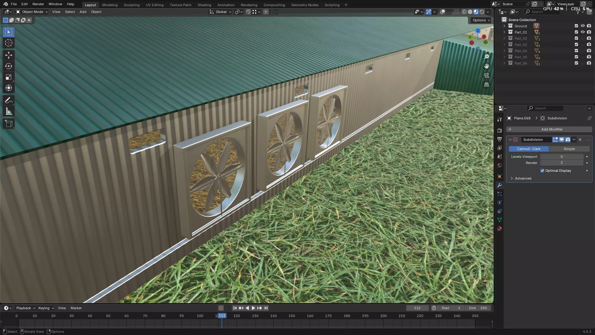 Rainwater Harvesting System on Poultry Farm 3D model_44