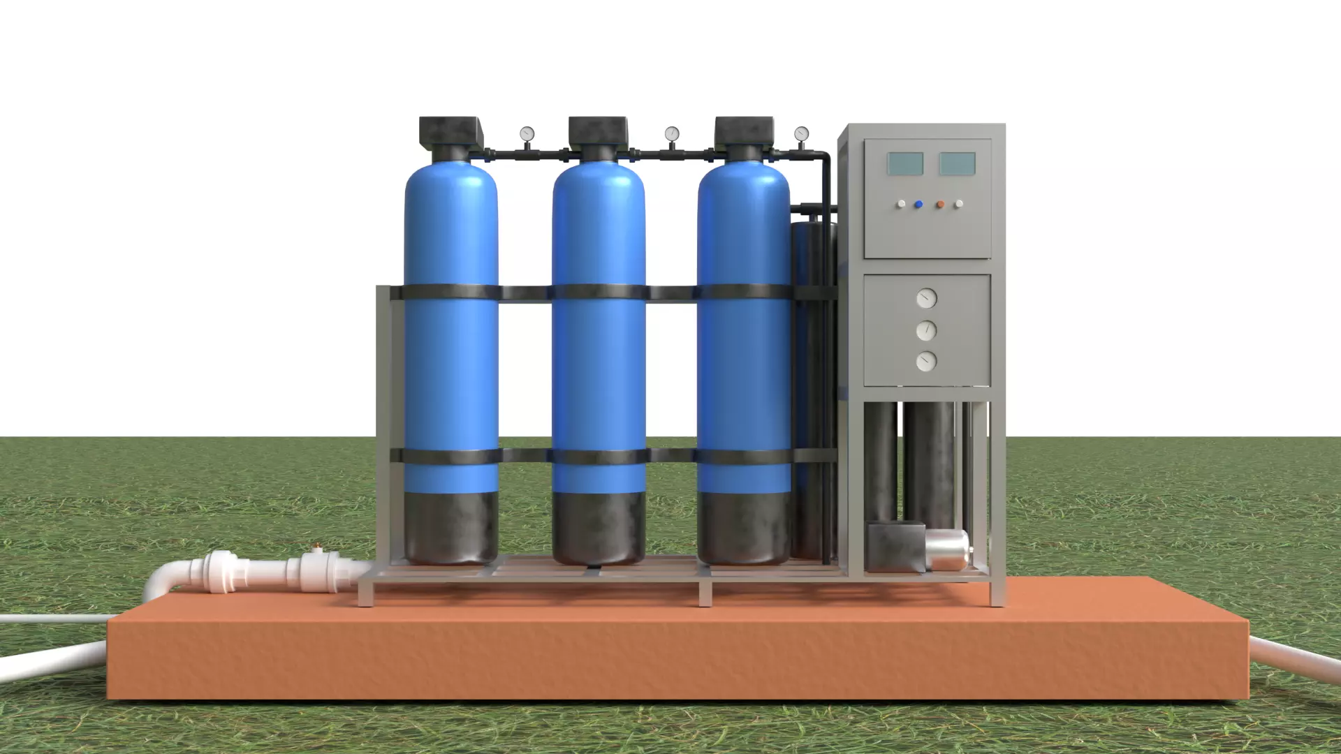 Rainwater Harvesting System on Poultry Farm 3D model_2