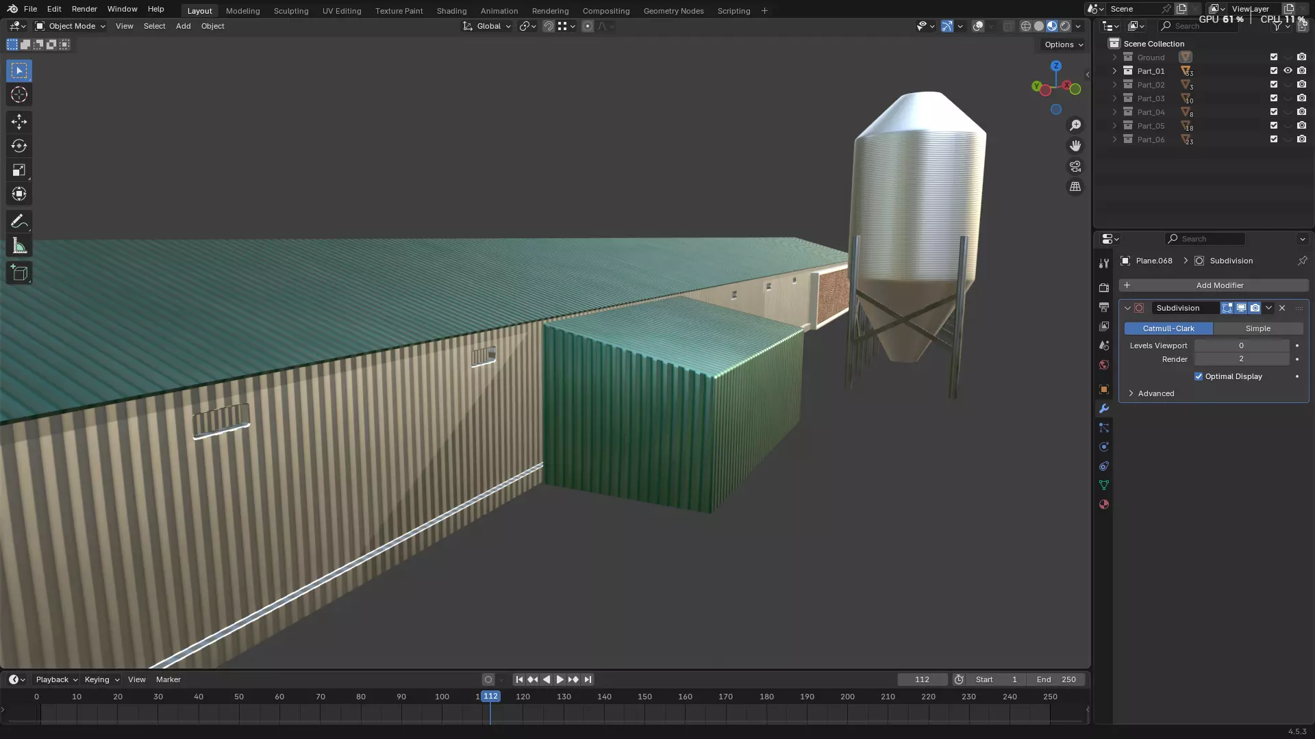 Rainwater Harvesting System on Poultry Farm 3D model_36