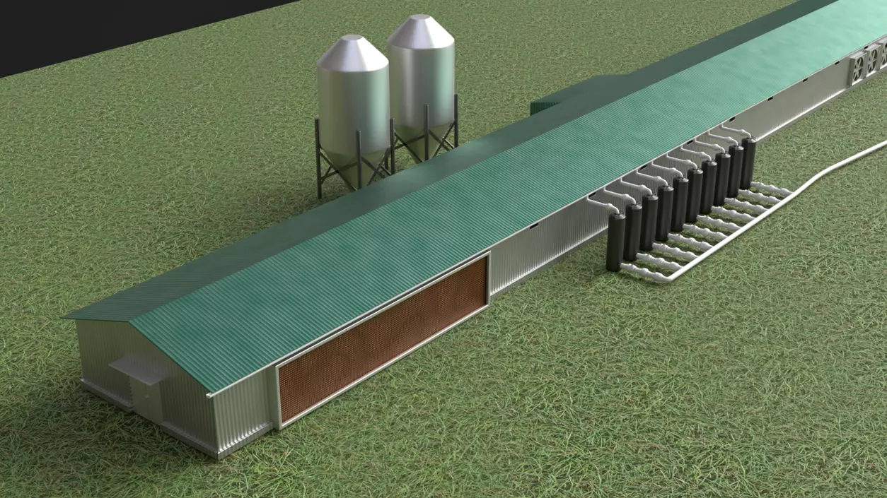Rainwater Harvesting System on Poultry Farm 3D model_4