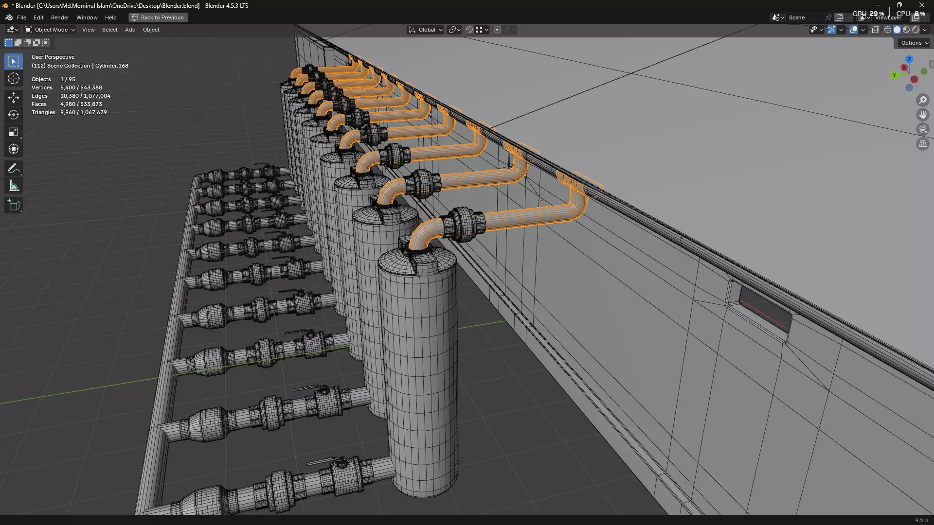 Rainwater Harvesting System on Poultry Farm 3D model_75