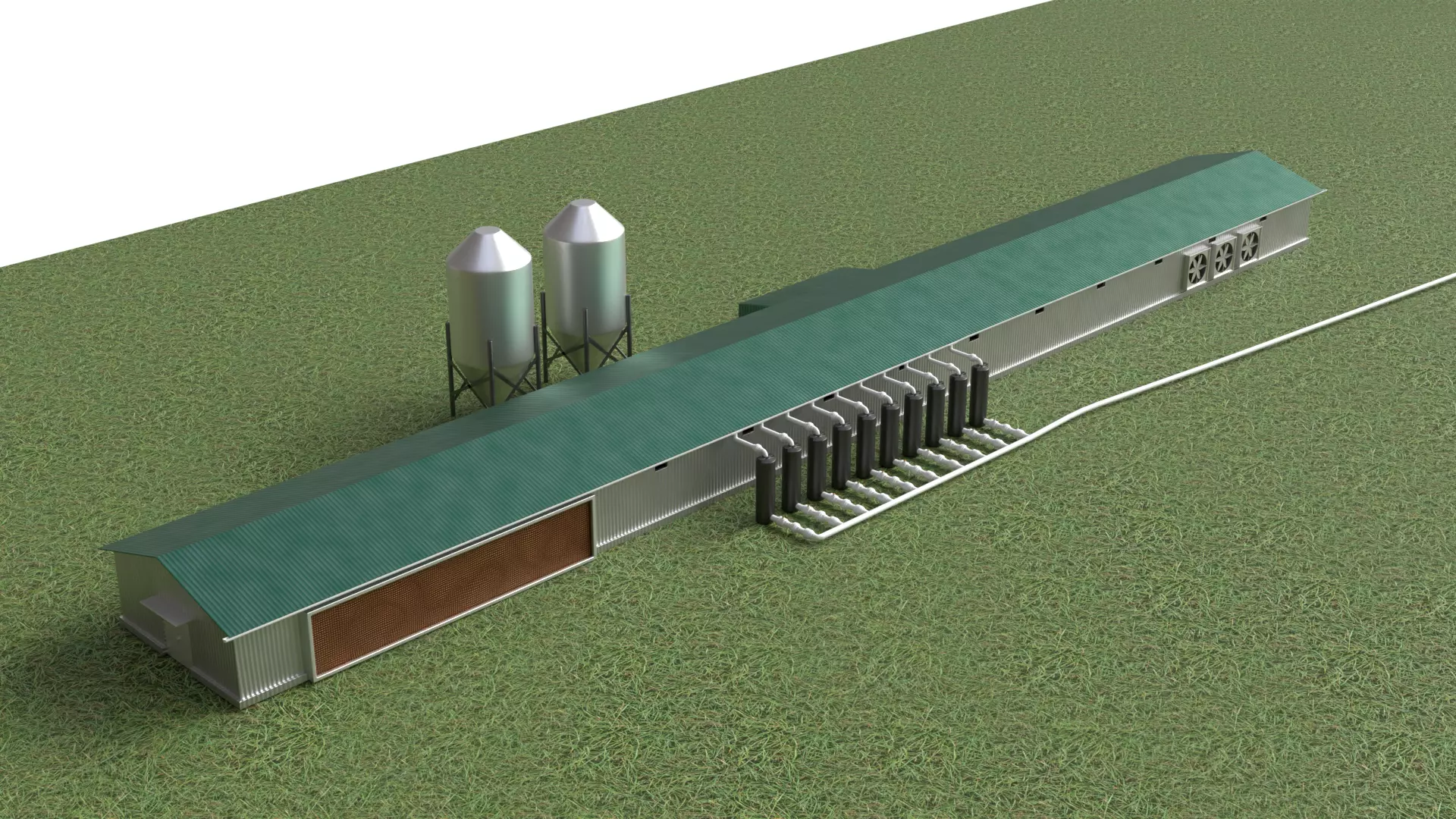 Rainwater Harvesting System on Poultry Farm 3D model_3