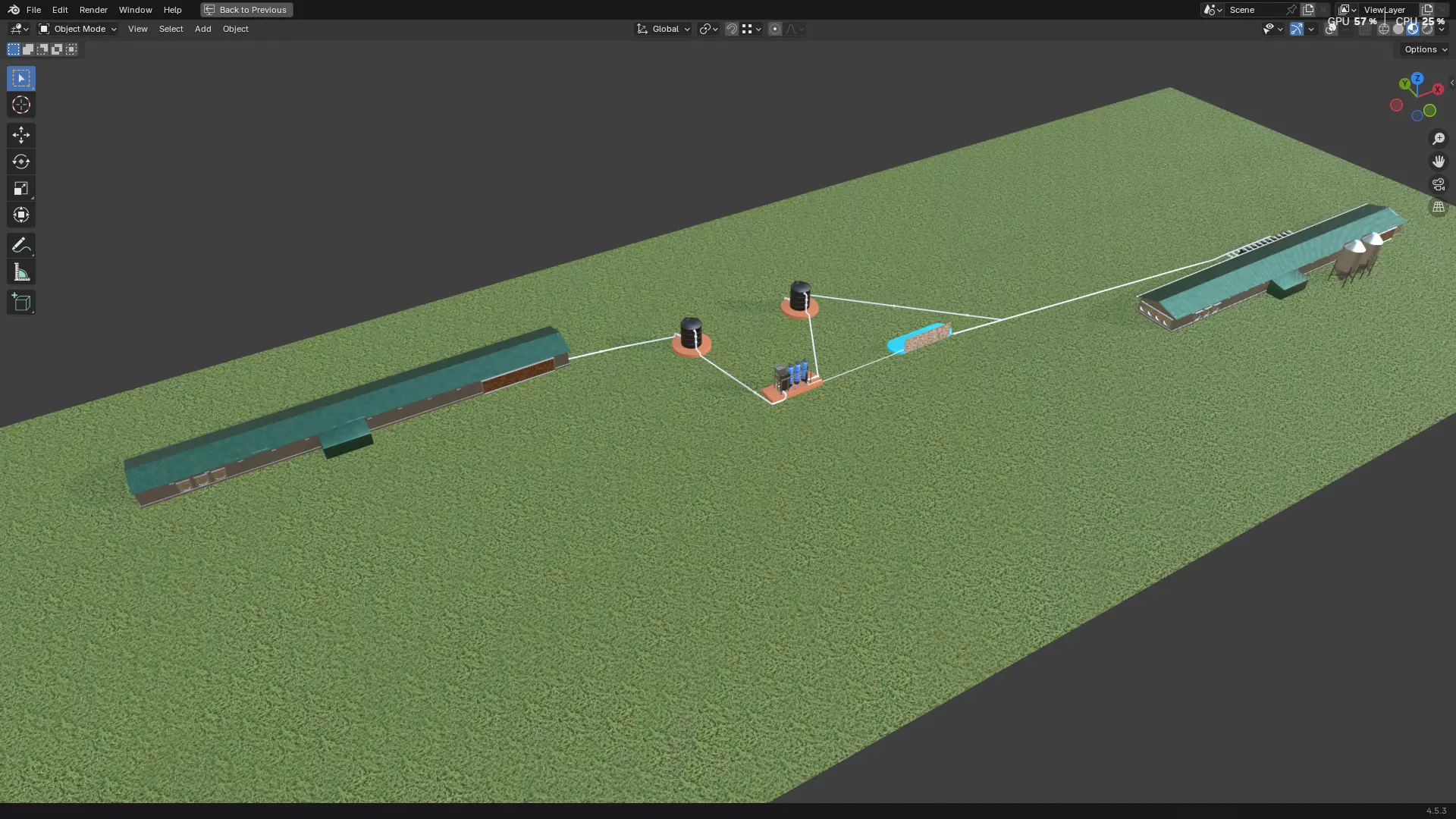 Rainwater Harvesting System on Poultry Farm 3D model_29