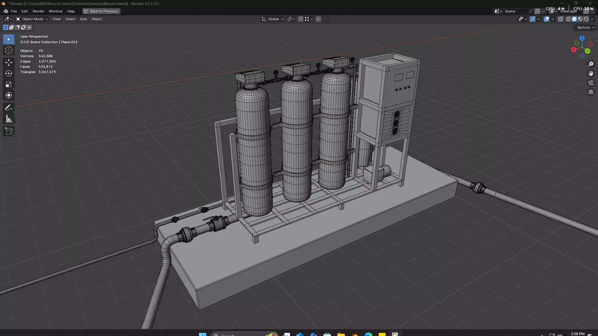 Rainwater Harvesting System on Poultry Farm 3D model_79