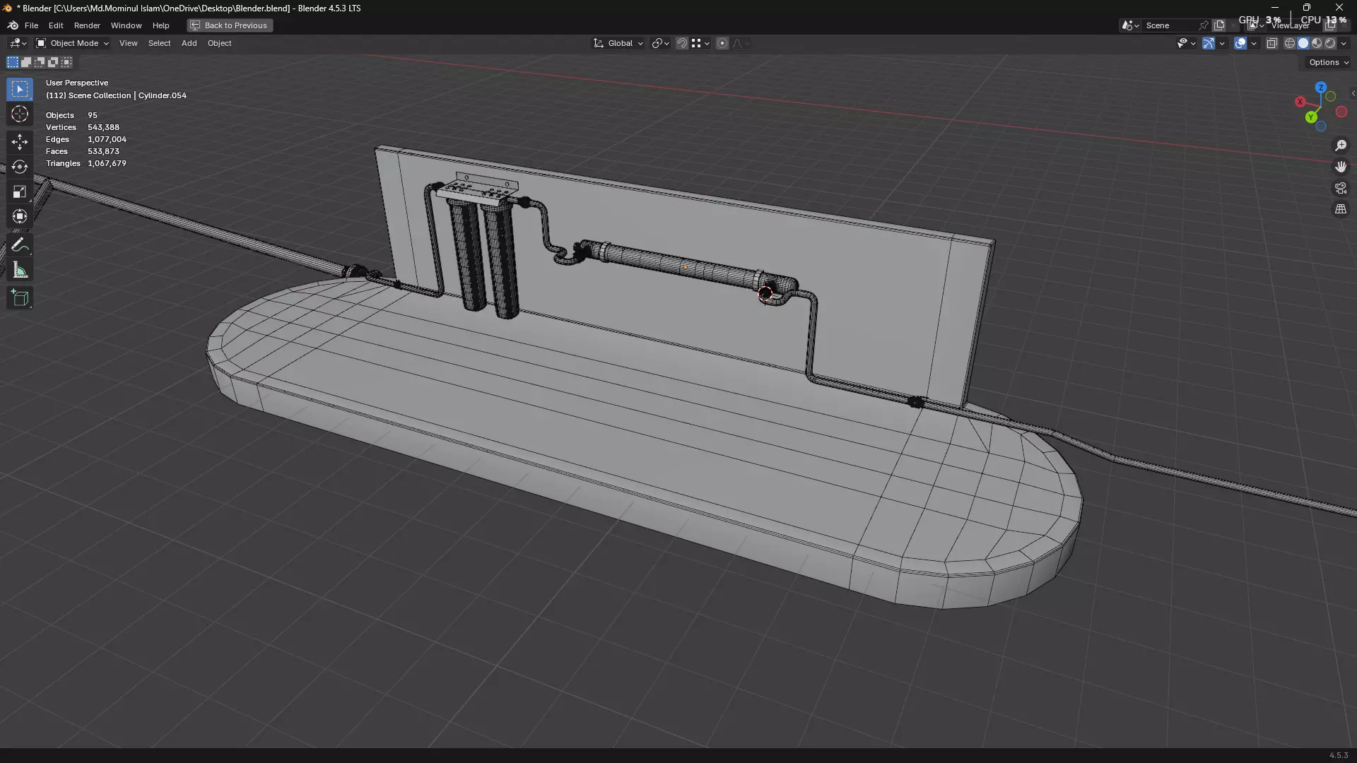 Rainwater Harvesting System on Poultry Farm 3D model_77