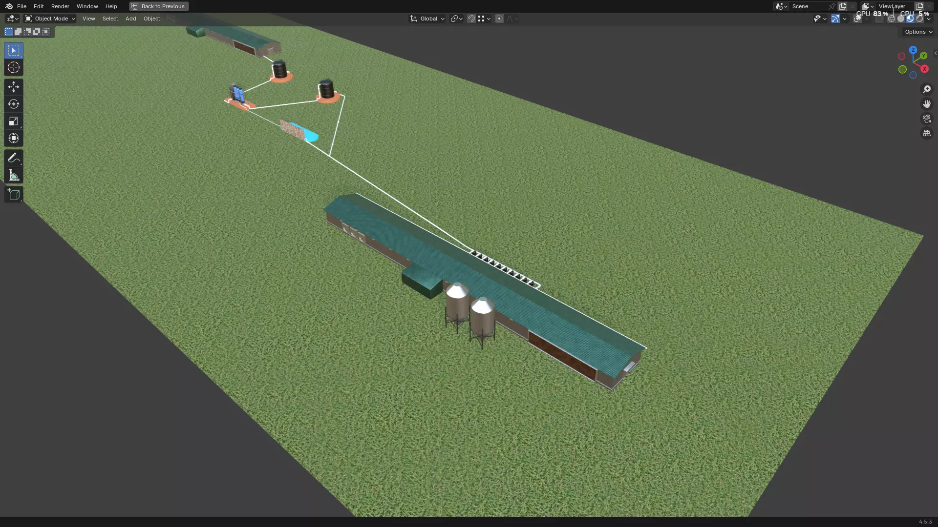 Rainwater Harvesting System on Poultry Farm 3D model_30