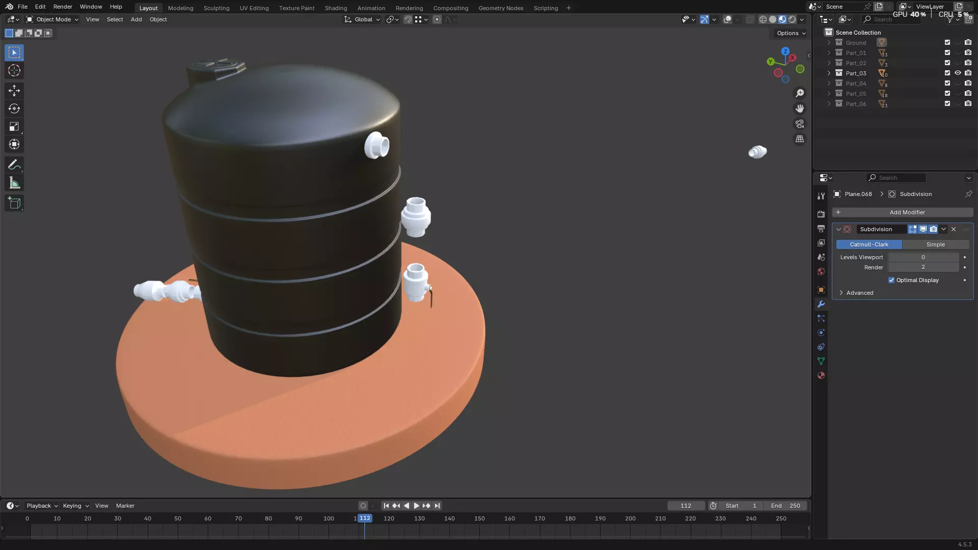 Rainwater Harvesting System on Poultry Farm 3D model_52