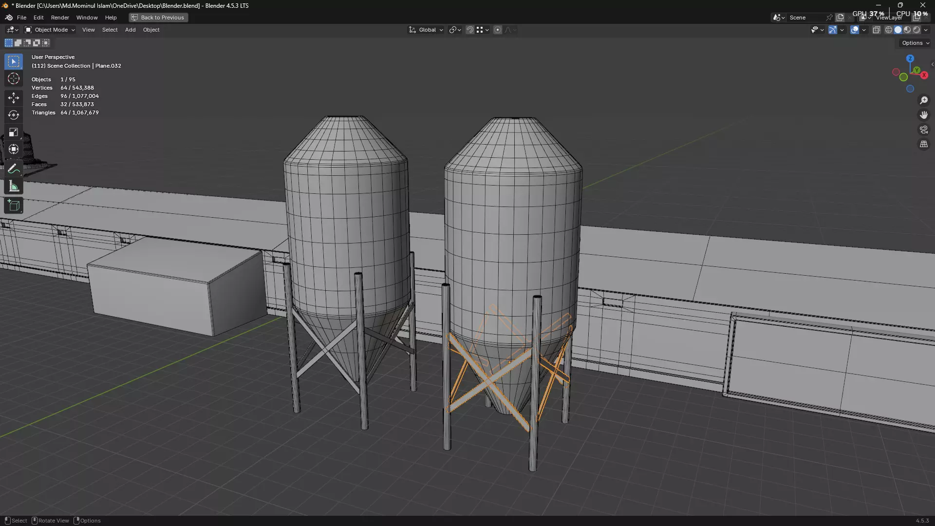 Rainwater Harvesting System on Poultry Farm 3D model_72