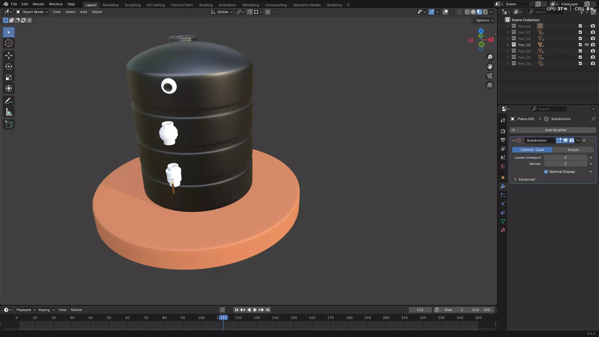 Rainwater Harvesting System on Poultry Farm 3D model_53