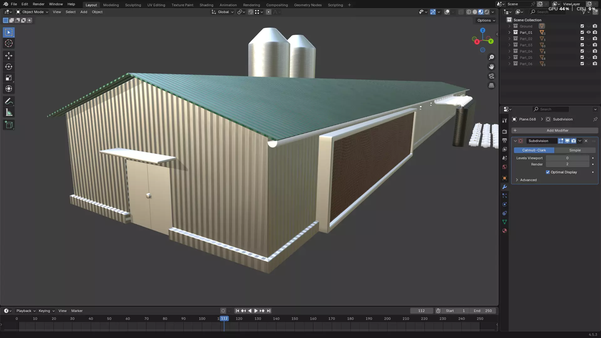 Rainwater Harvesting System on Poultry Farm 3D model_33