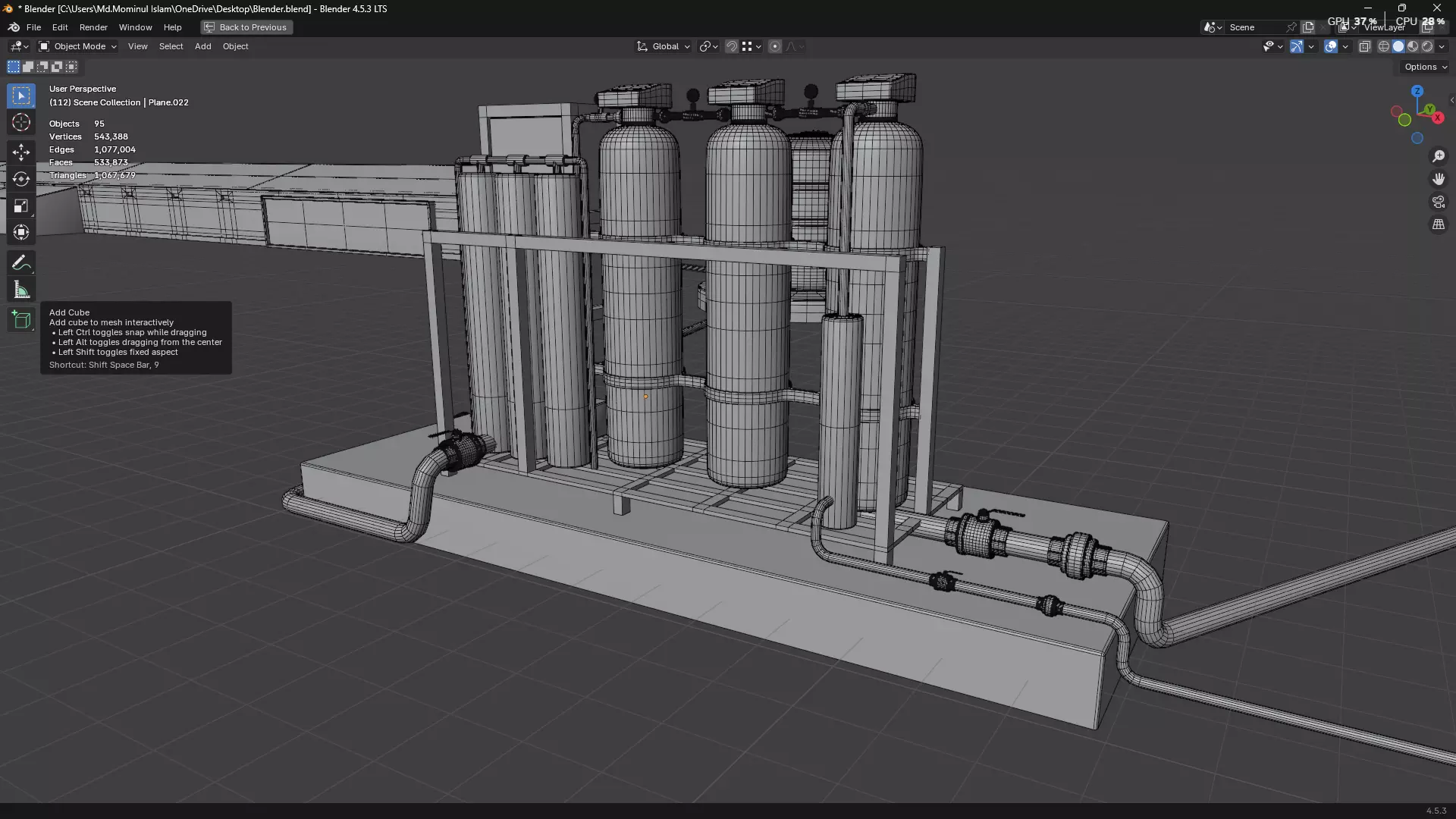 Rainwater Harvesting System on Poultry Farm 3D model_82