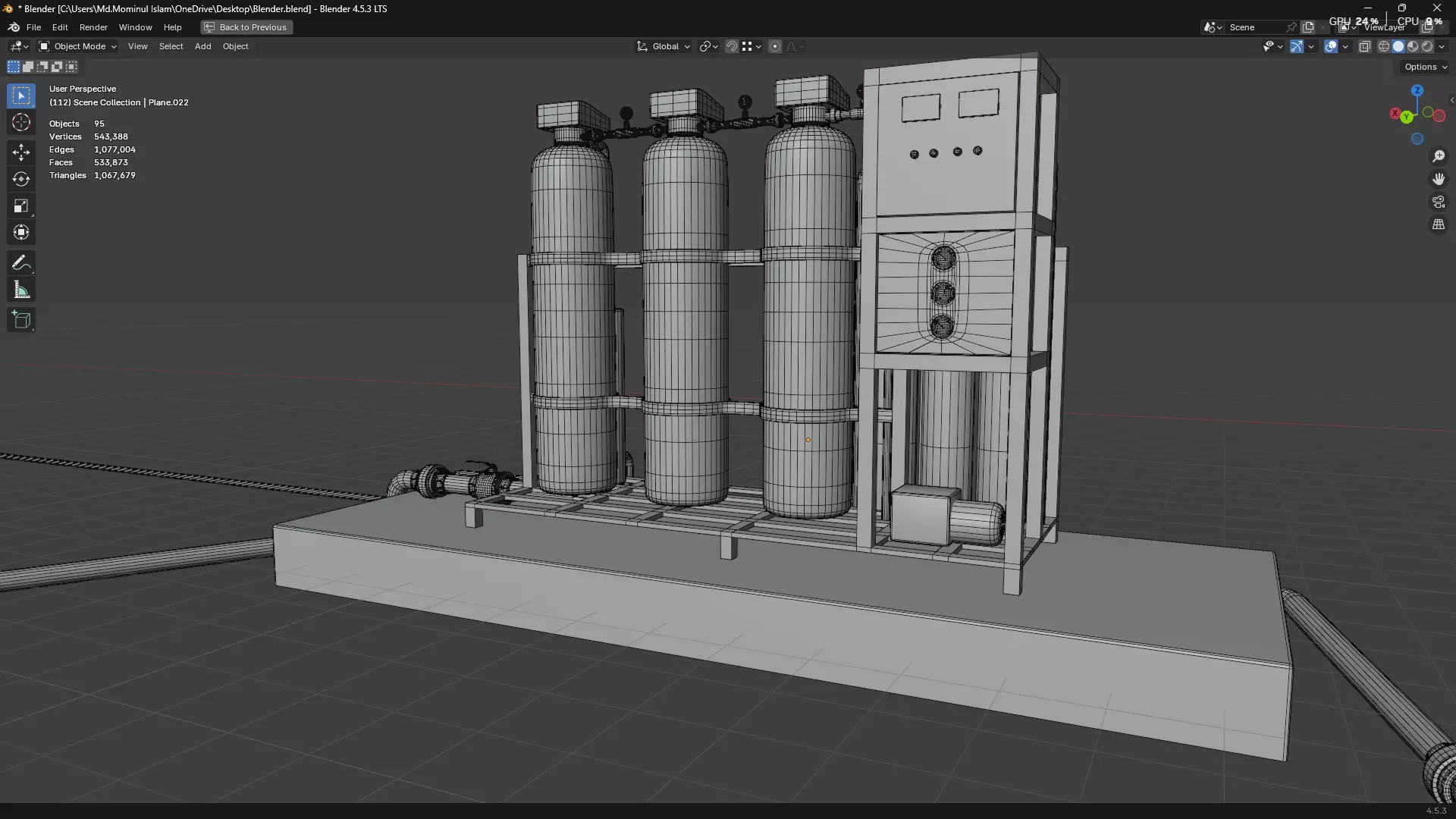 Rainwater Harvesting System on Poultry Farm 3D model_80