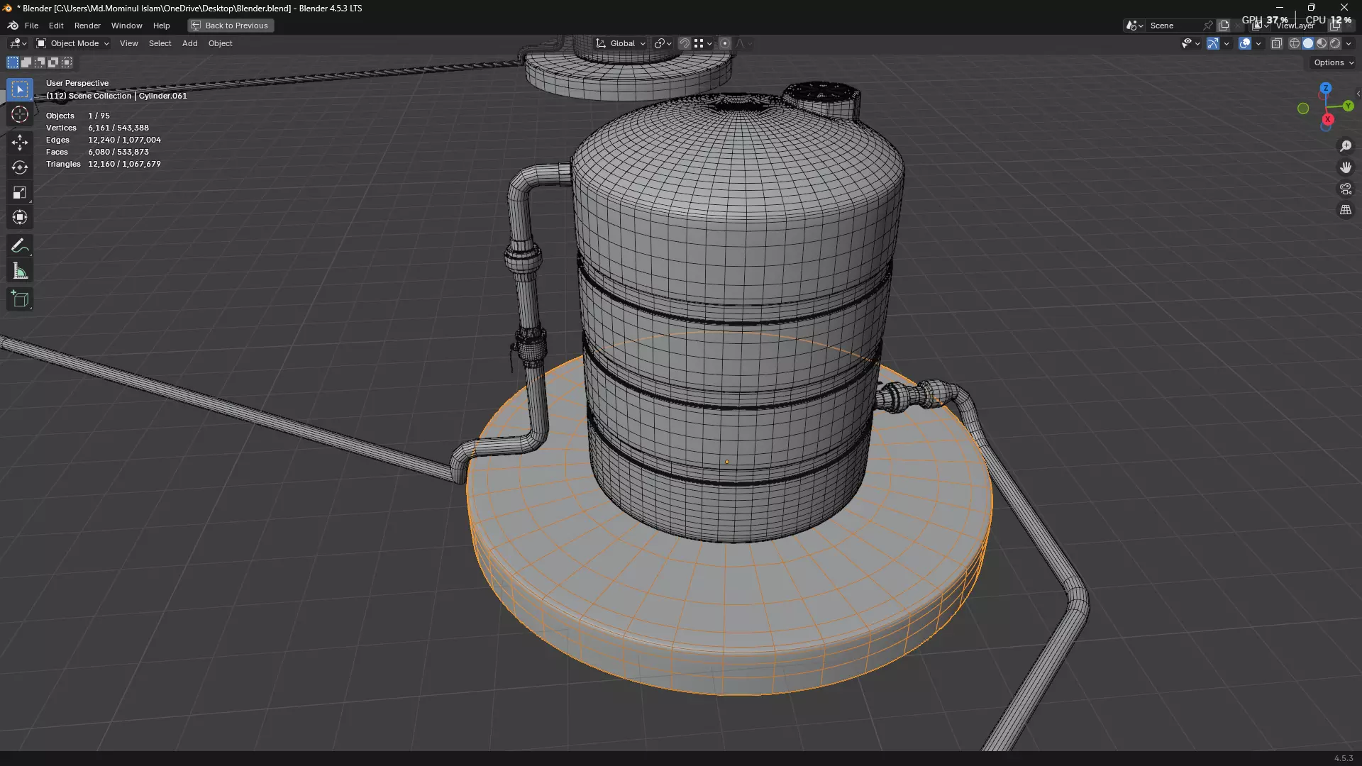 Rainwater Harvesting System on Poultry Farm 3D model_84