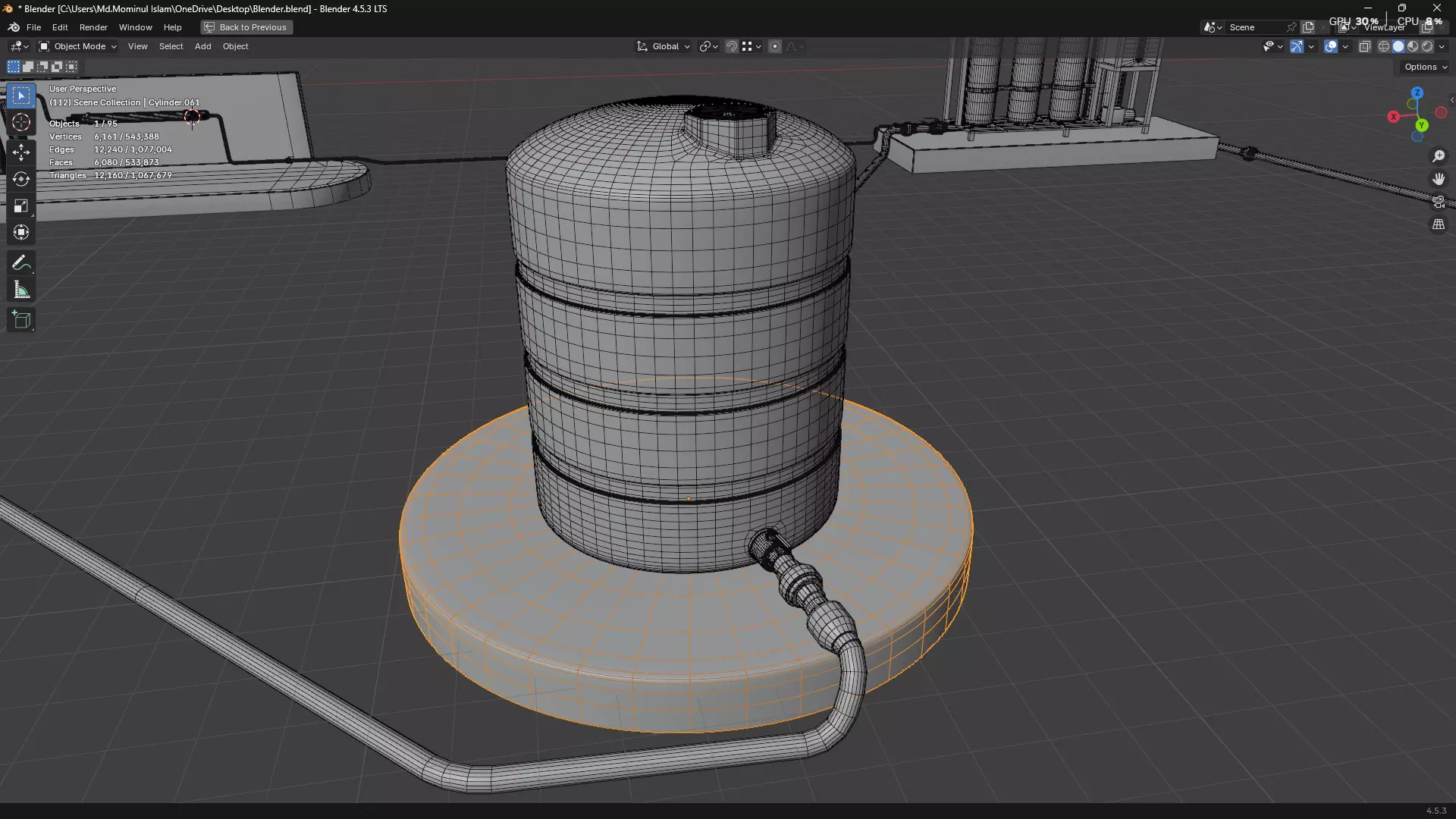 Rainwater Harvesting System on Poultry Farm 3D model_83