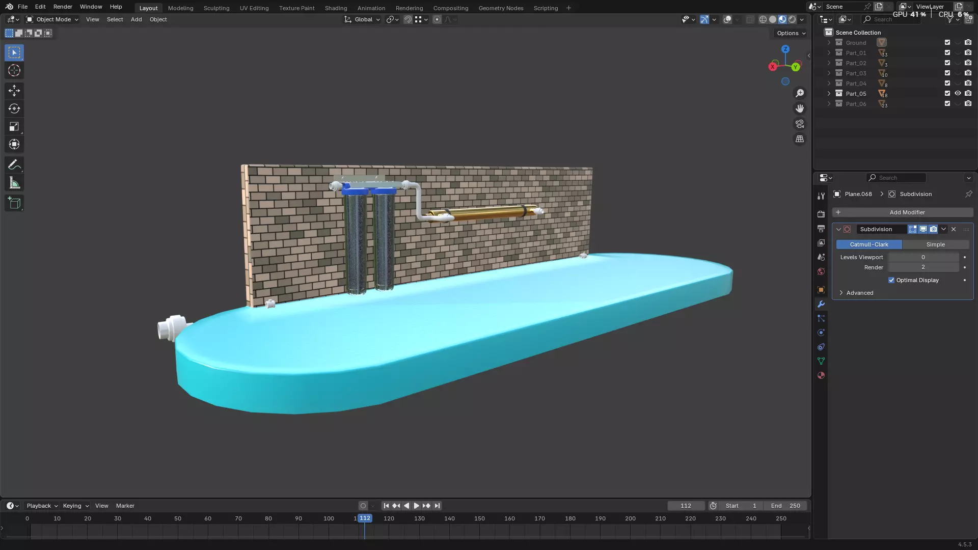 Rainwater Harvesting System on Poultry Farm 3D model_56