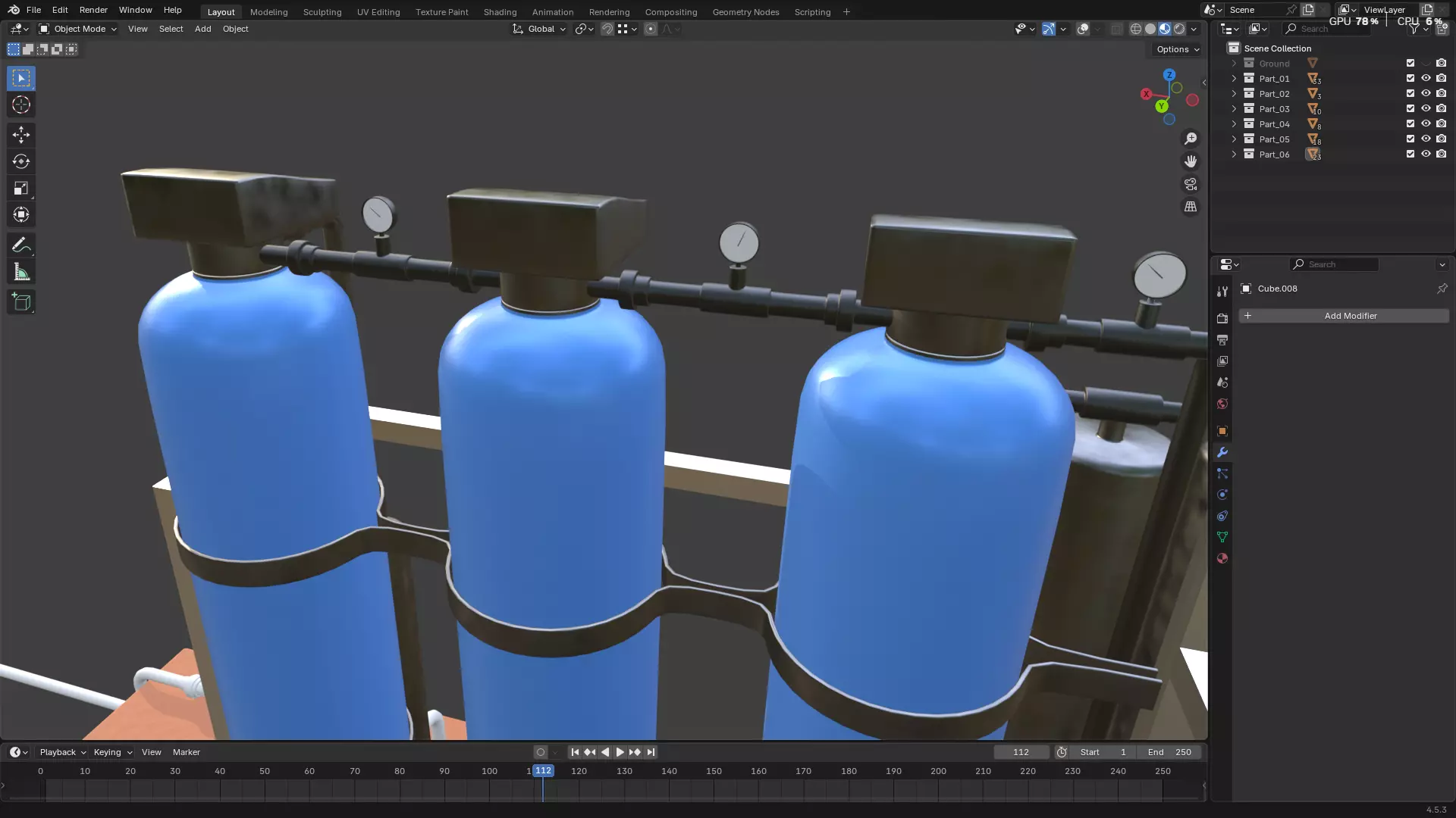 Rainwater Harvesting System on Poultry Farm 3D model_69