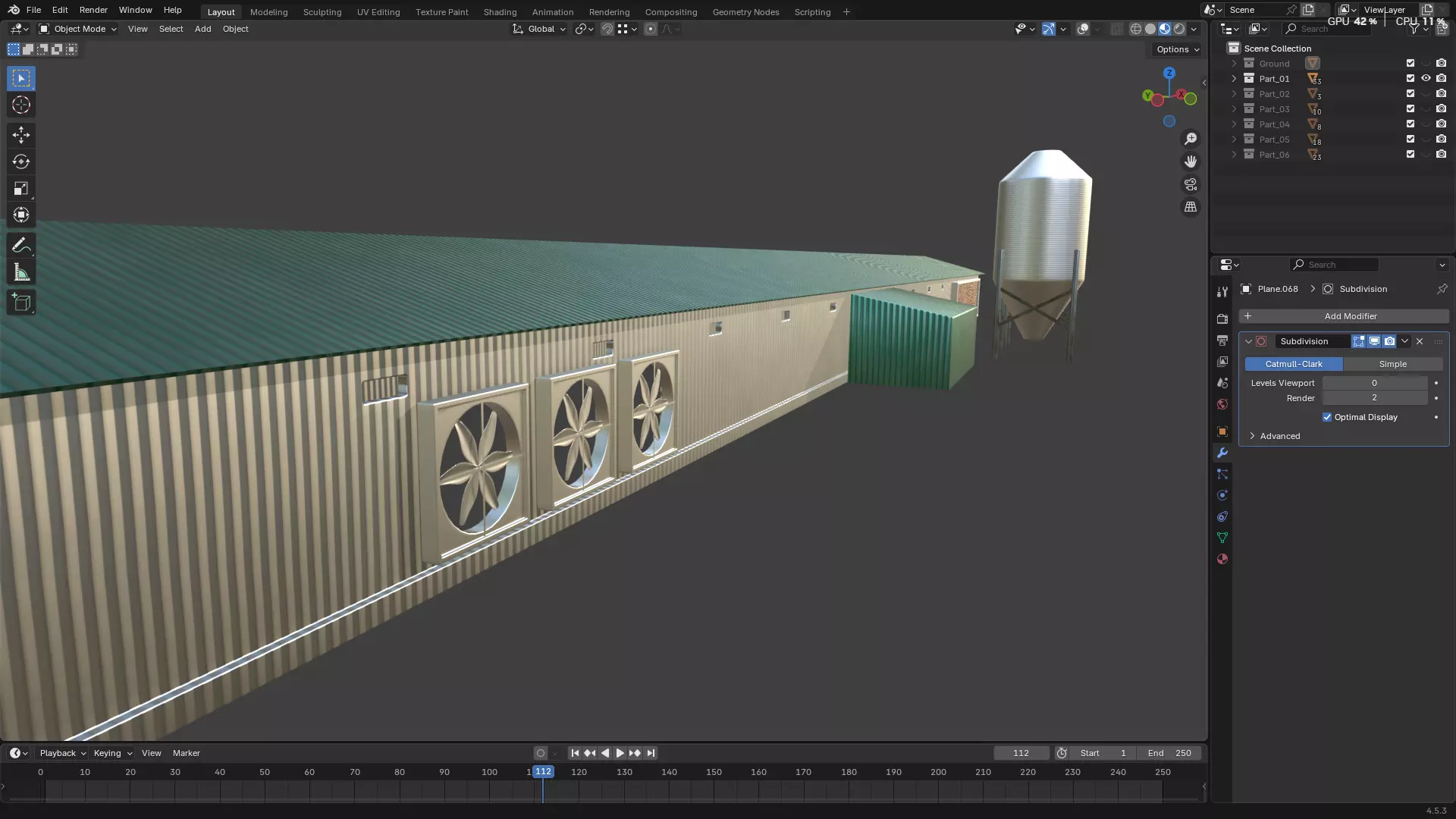 Rainwater Harvesting System on Poultry Farm 3D model_37