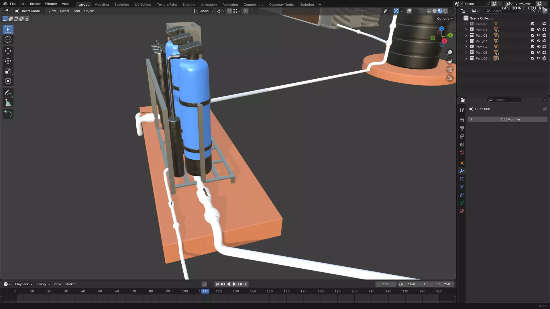 Rainwater Harvesting System on Poultry Farm 3D model_65