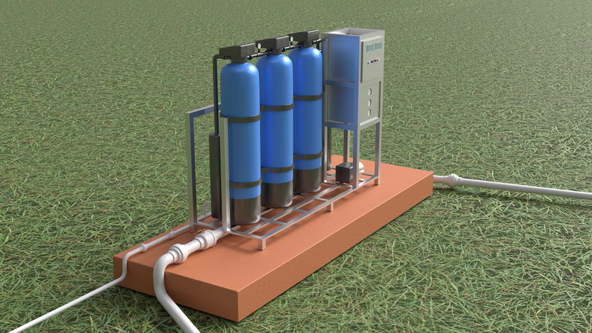 Rainwater Harvesting System on Poultry Farm 3D model_16