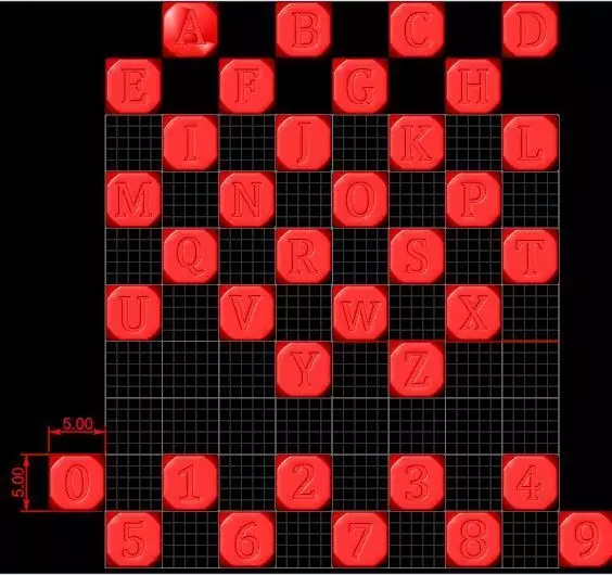 A to Z Charms 3D print model_3