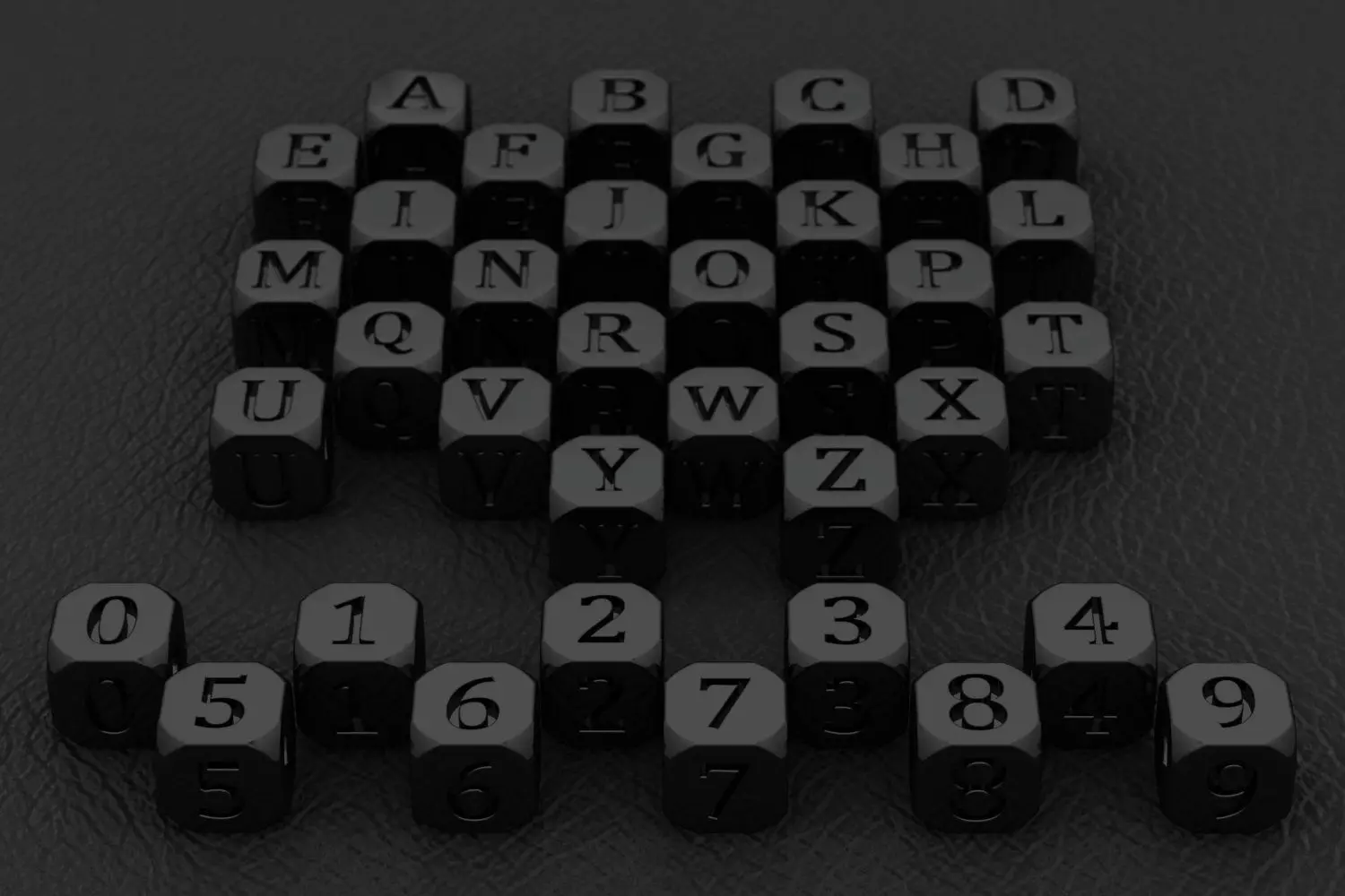 A to Z Charms 3D print model_2