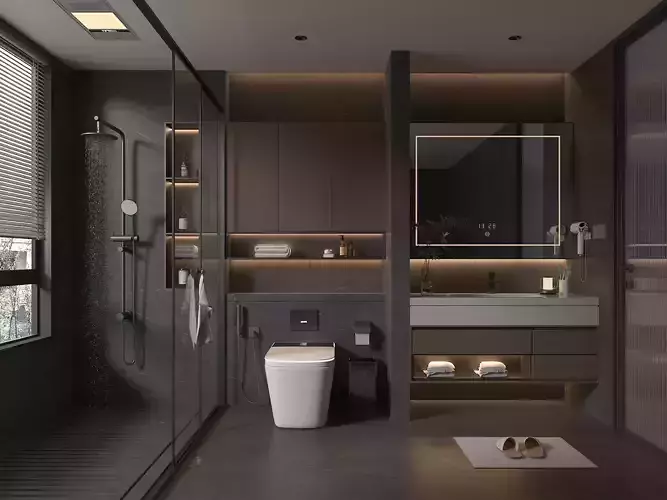 Modern Bathroom 3D model