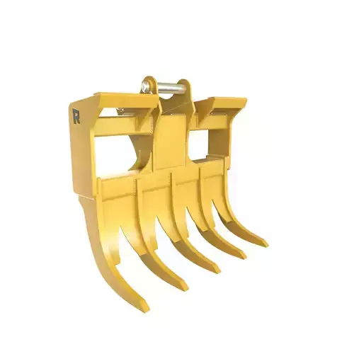 Excavator Root Rake Attachment Rockland Heavy Duty