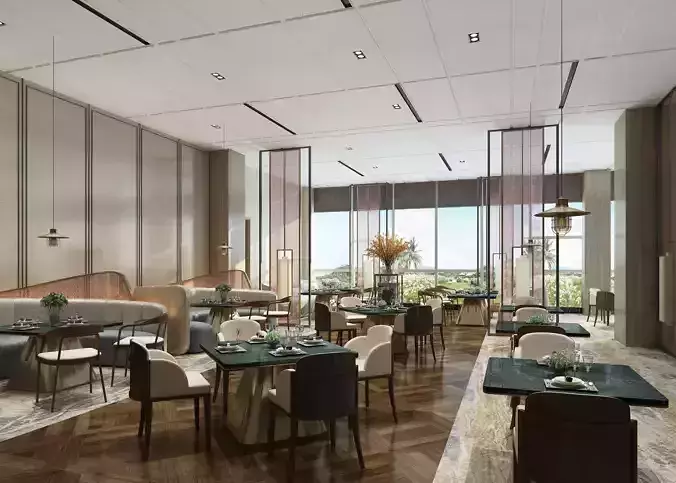 Hall Restaurant Interior