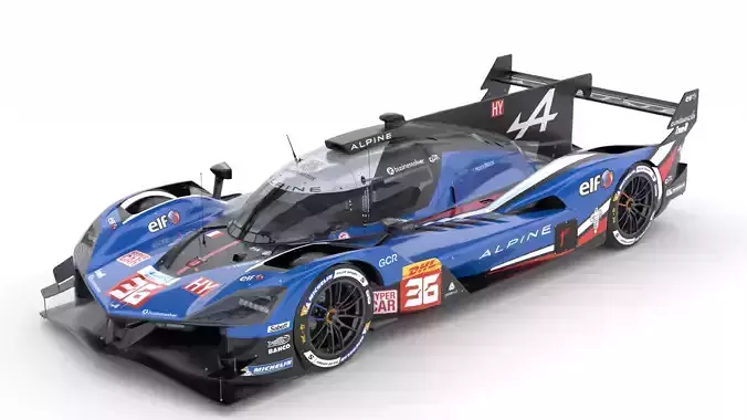 Alpine A424 LMDh 2025 WEC 3D model