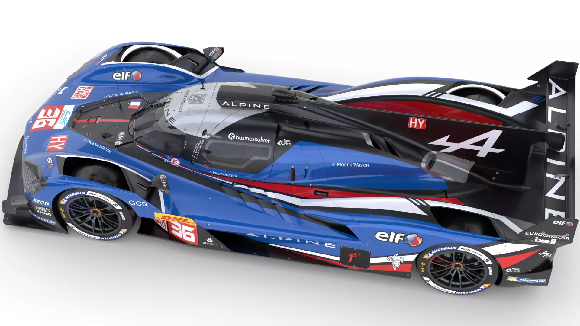 Alpine A424 LMDh 2025 WEC 3D model_17