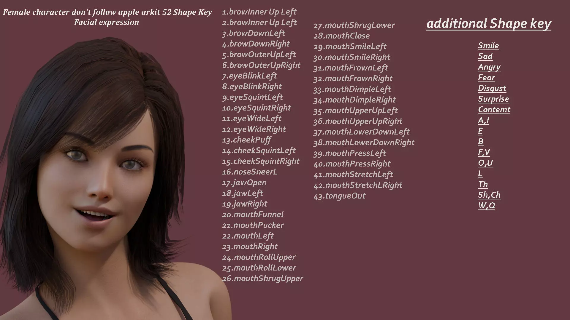 Male Female Base Character rig Low-poly 3D model_25