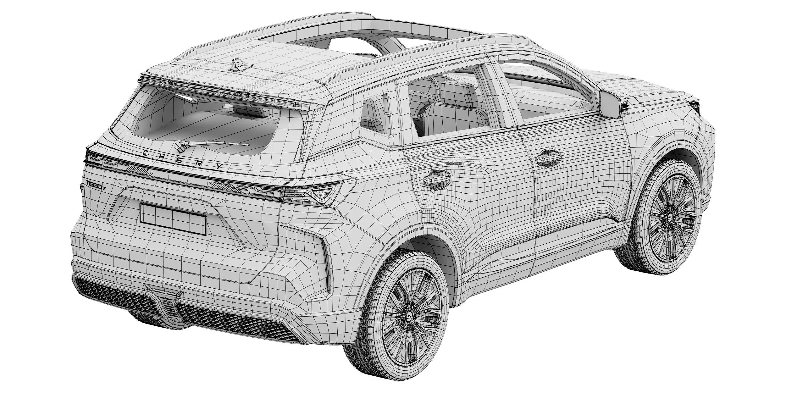 Chery Tiggo 7 hybrid 2025 3D model_17
