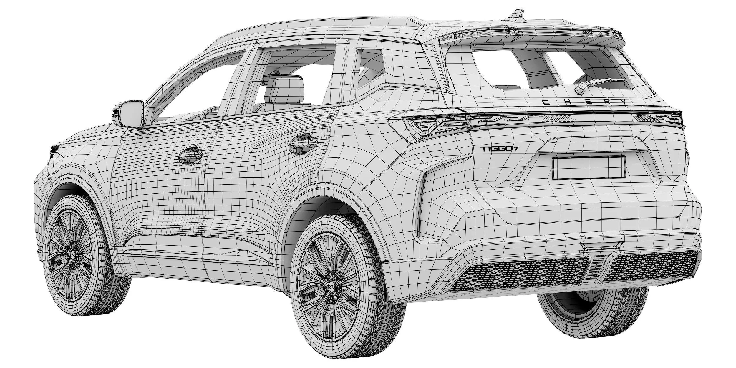 Chery Tiggo 7 hybrid 2025 3D model_15