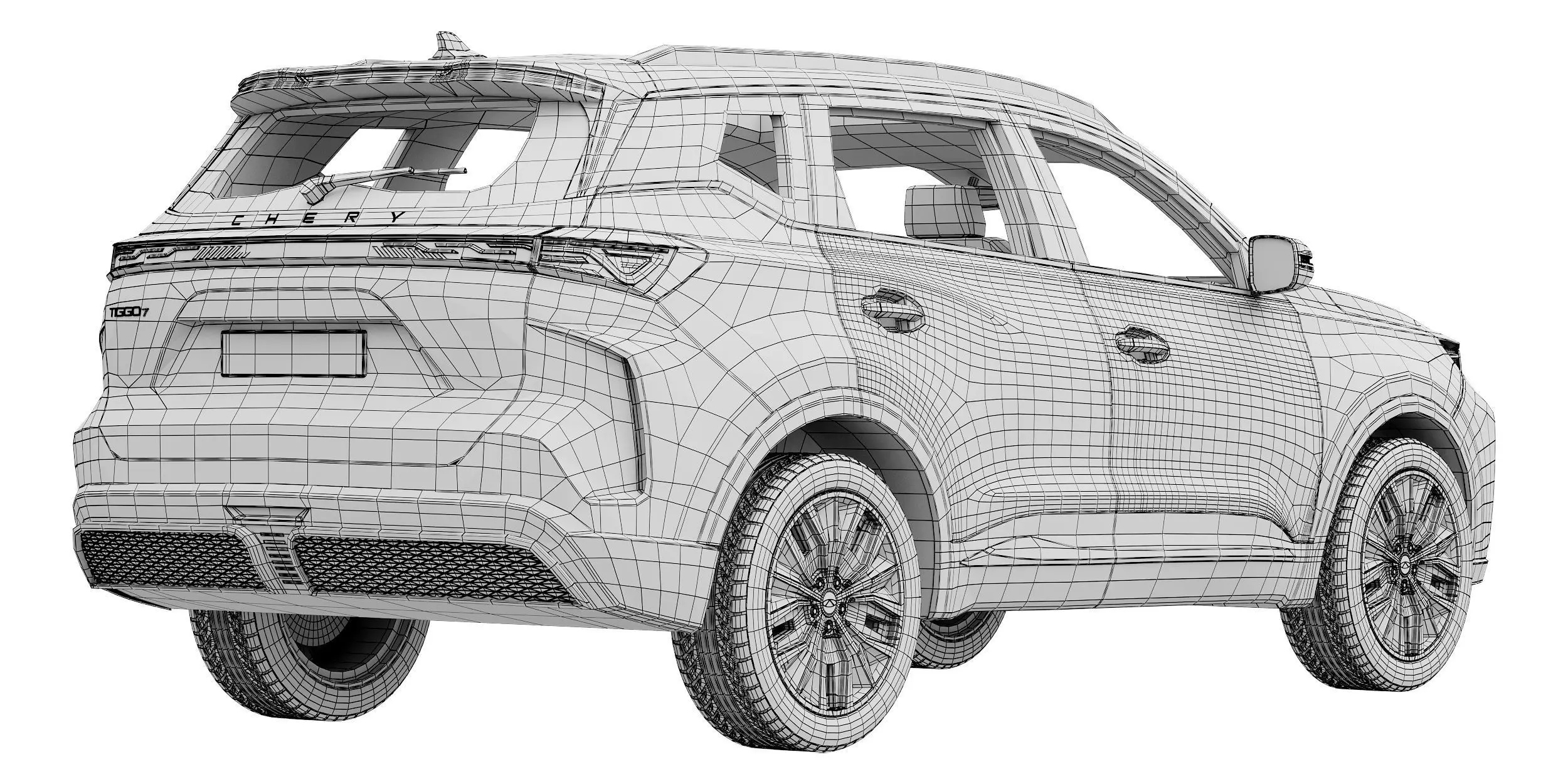 Chery Tiggo 7 hybrid 2025 3D model_16