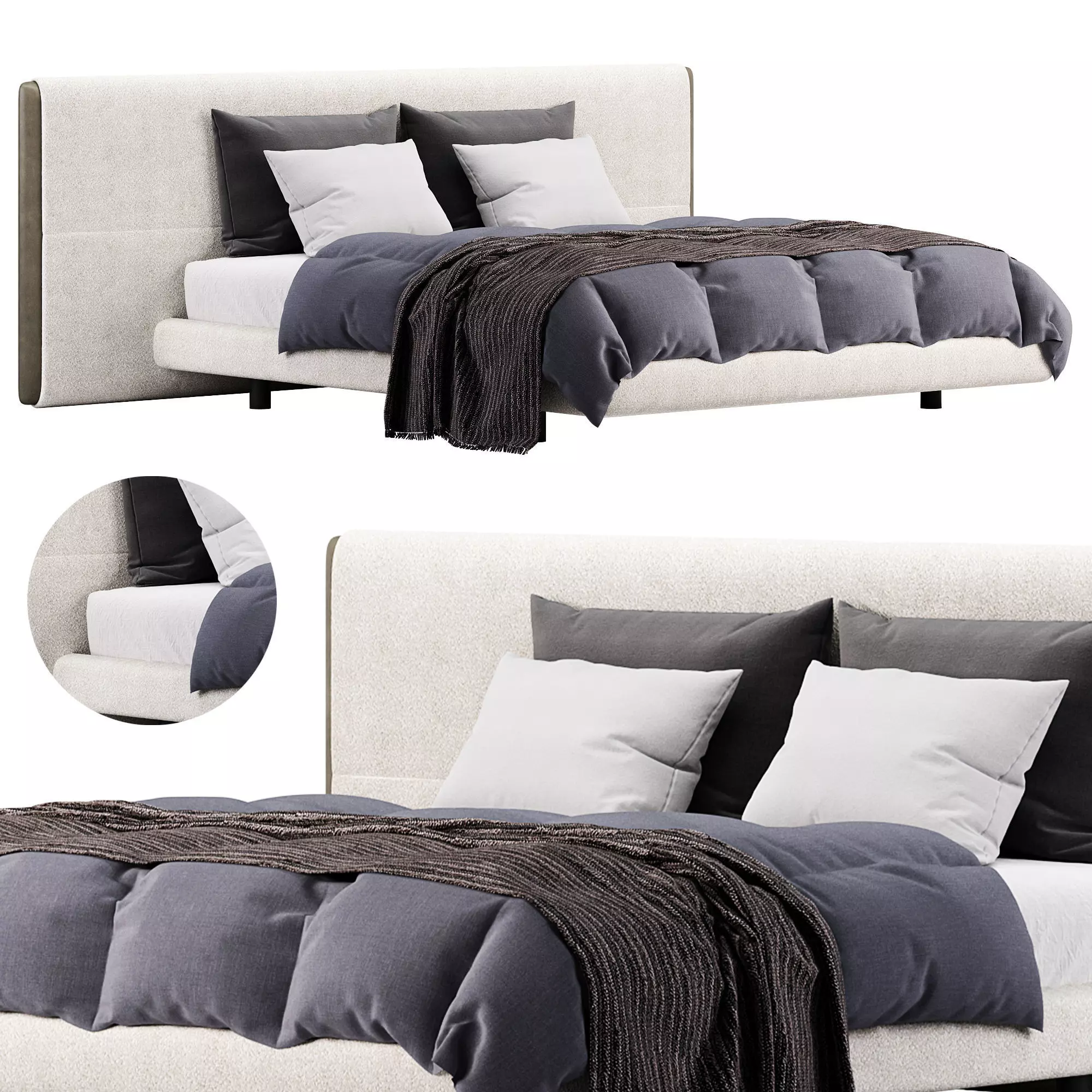 Yume Bed by Poliform 3D model_0