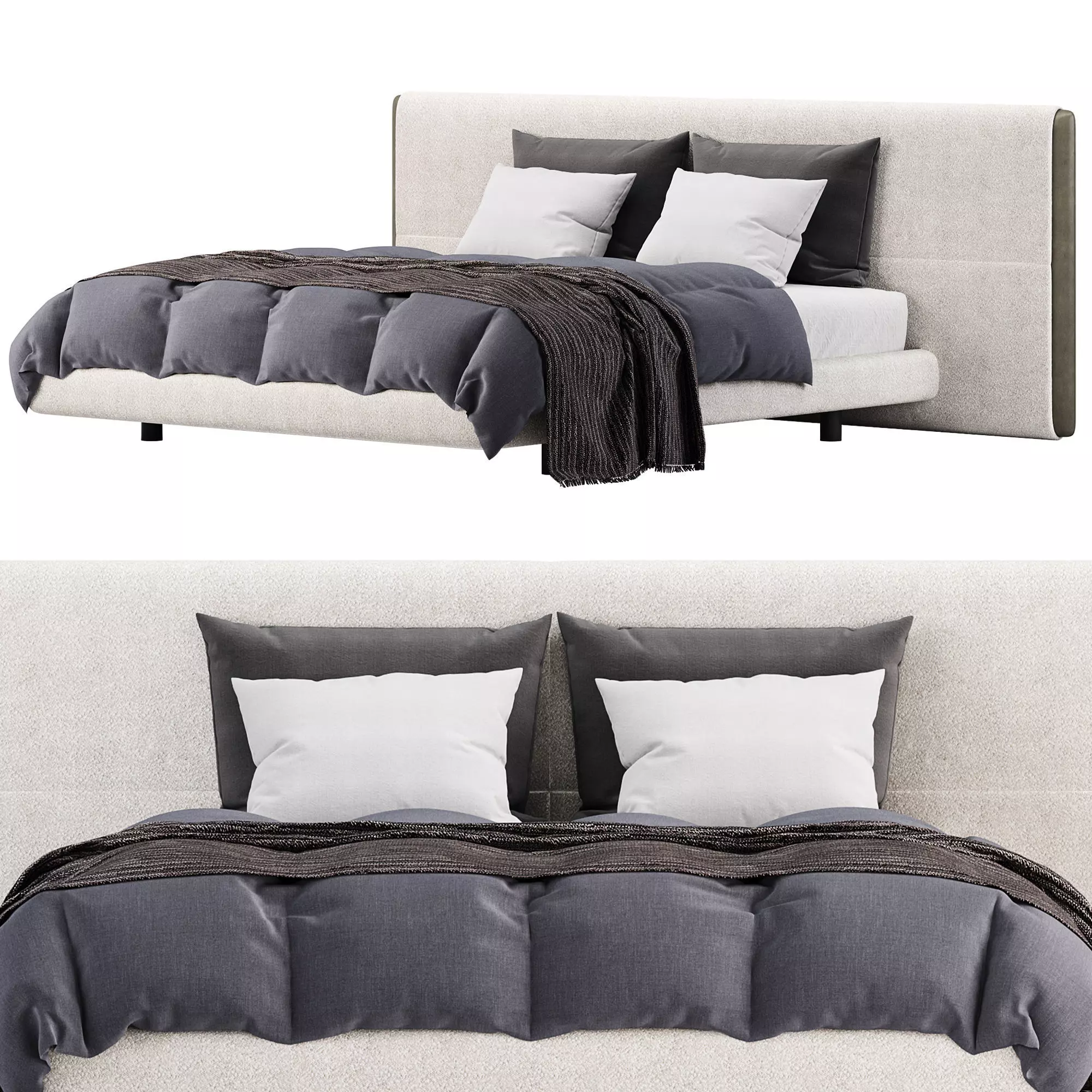 Yume Bed by Poliform 3D model_1