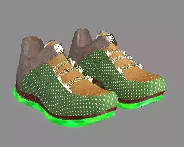 Fashion Nike Air Fear Of Human Style Shoes-D 3D Model 3D model