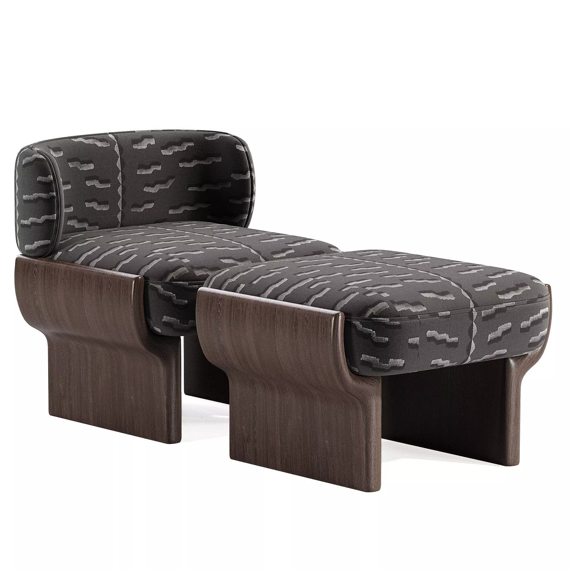 Lucky Armchair 3D model_2