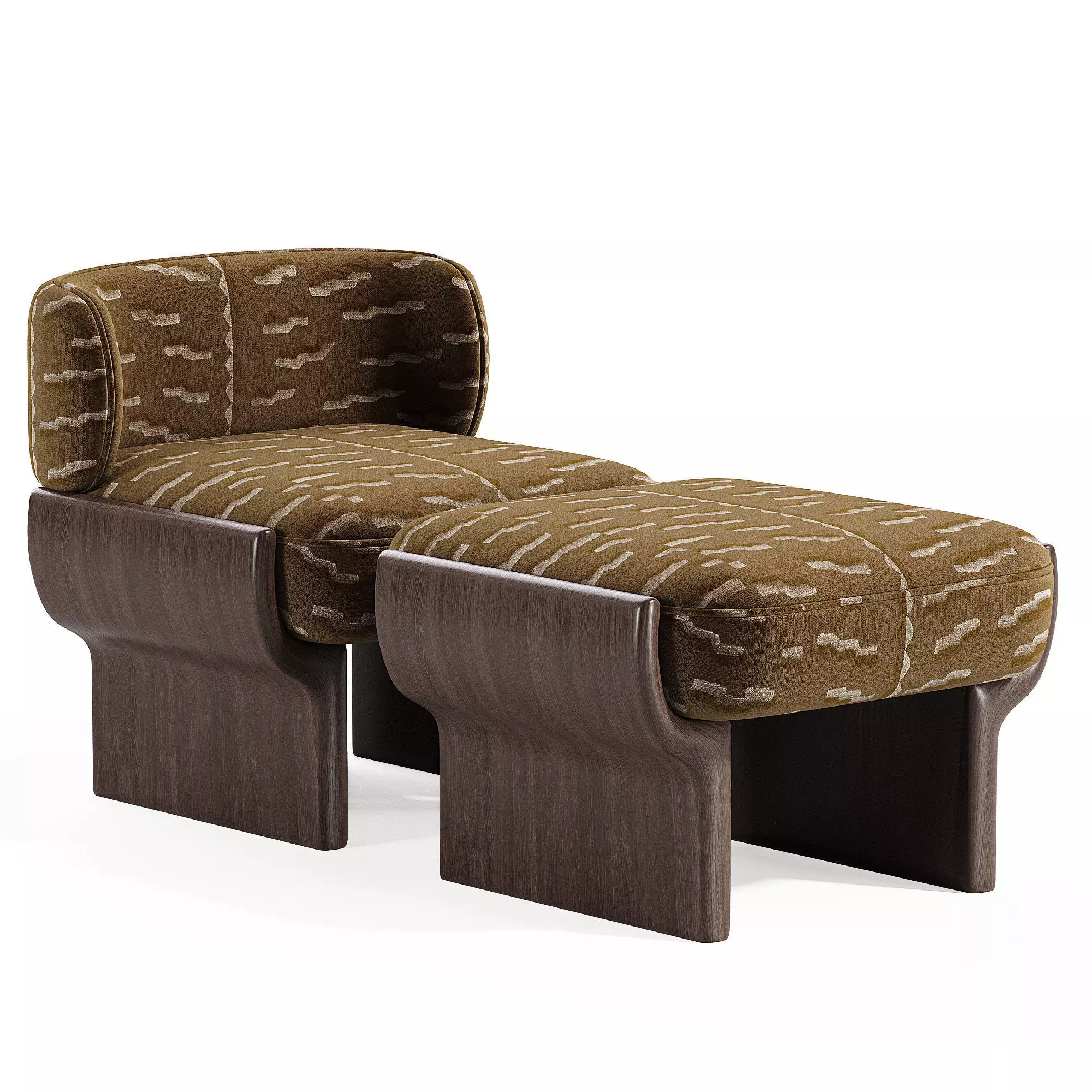 Lucky Armchair 3D model_3