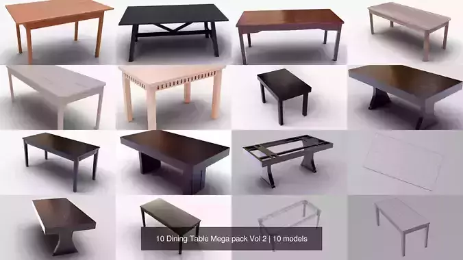 10 Dining Table Mega pack Vol 2