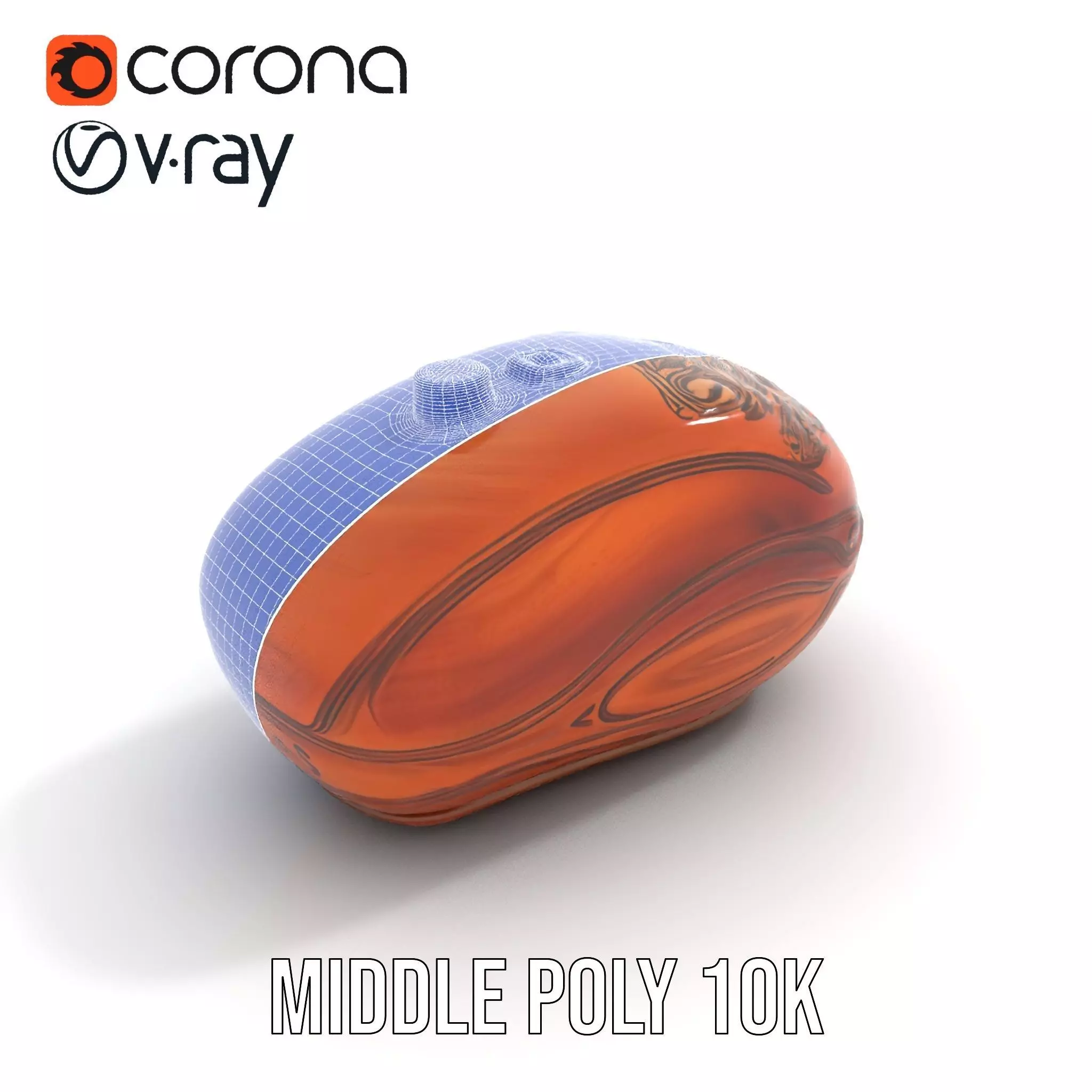 Carved Wooden Capsule model pack Low-poly 3D model_13